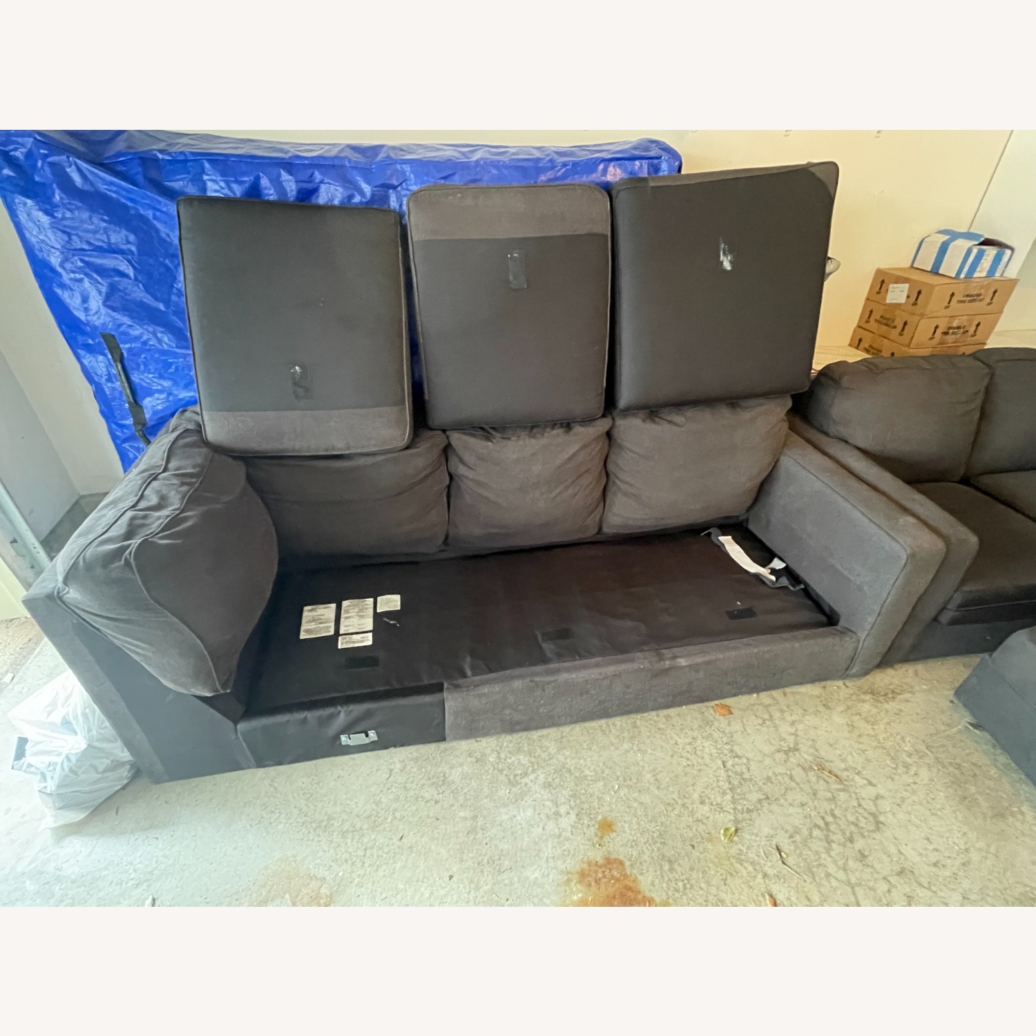 Ashley Furniture Ambrielle Grey 3 Piece Sectional - image-3