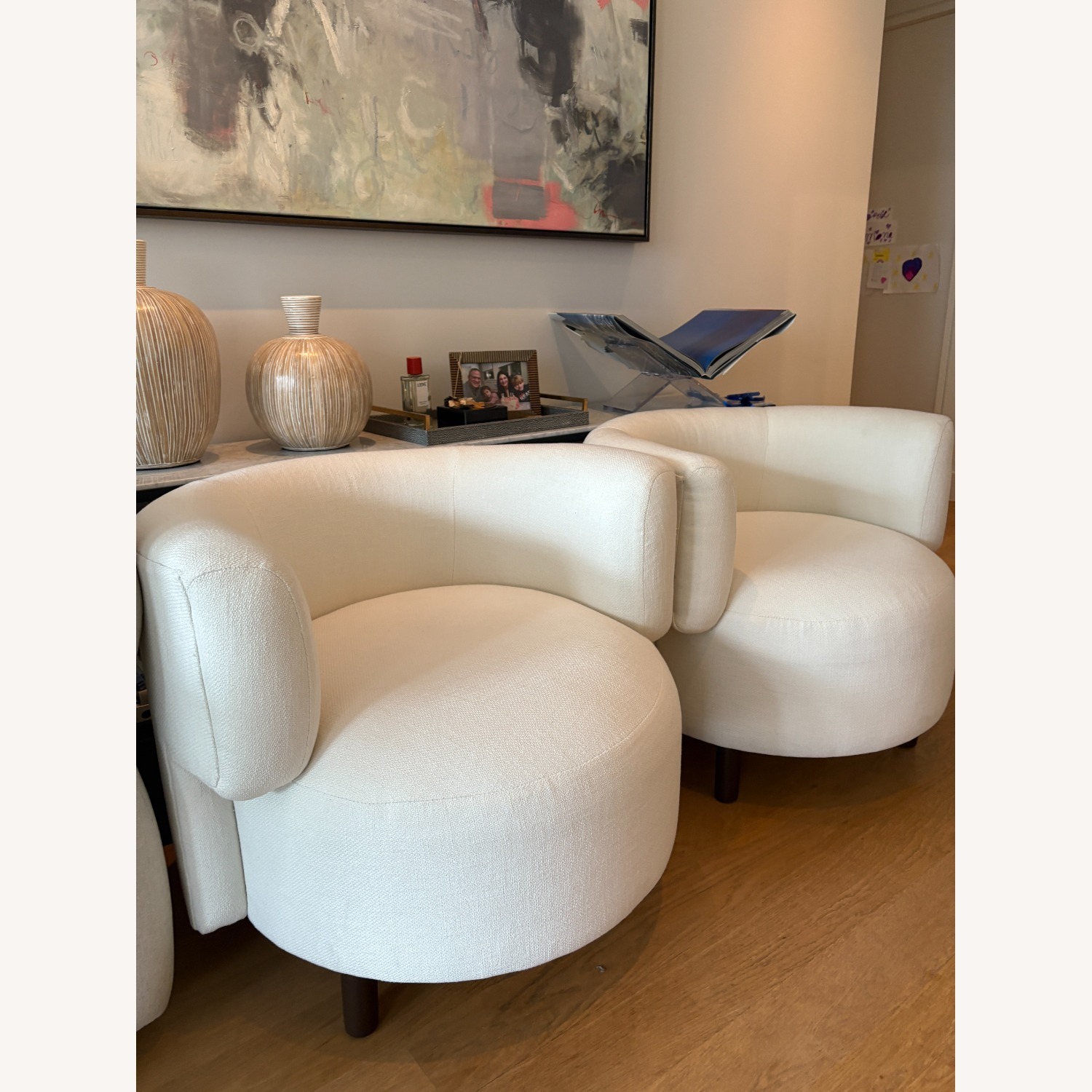 Custom Chairs Recovered in Romo Fabric - image-2