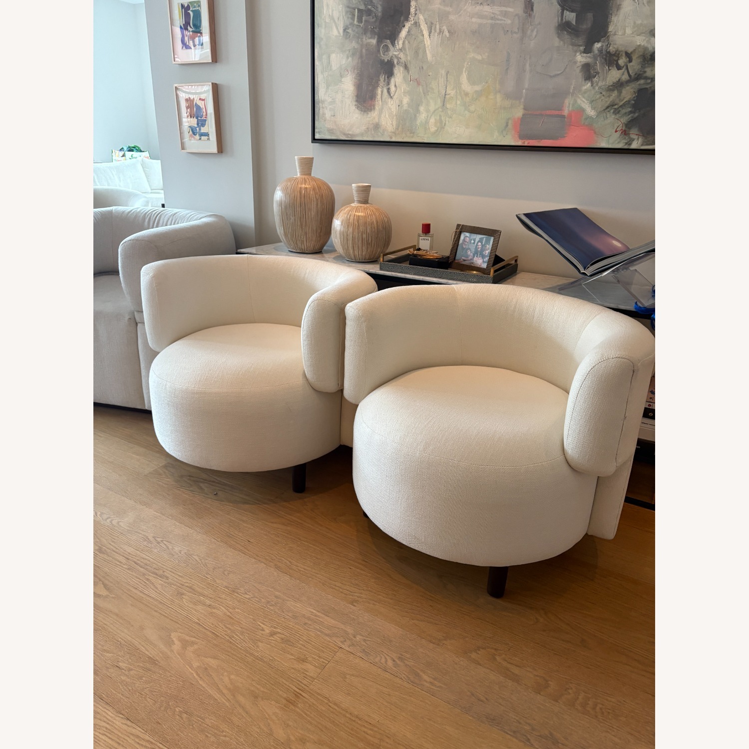 Custom Chairs Recovered in Romo Fabric - image-3