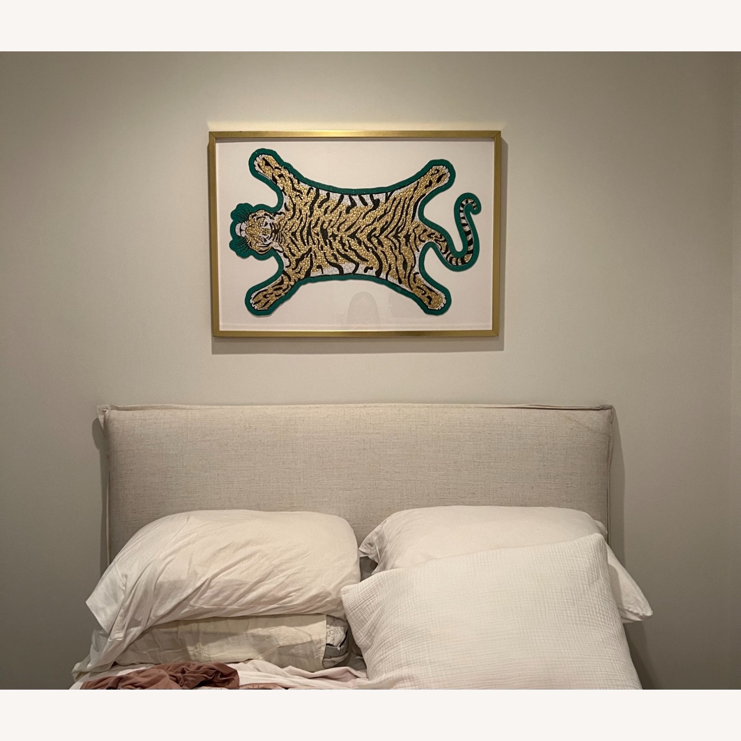 French Seam Headboard - Full - Neutral Linen - image-4