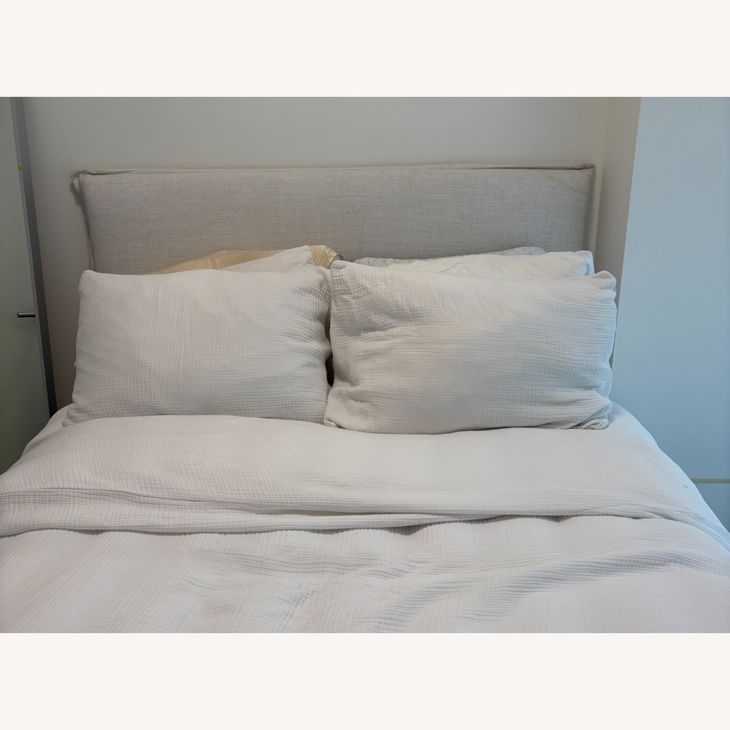 French Seam Headboard - Full - Neutral Linen - image-3