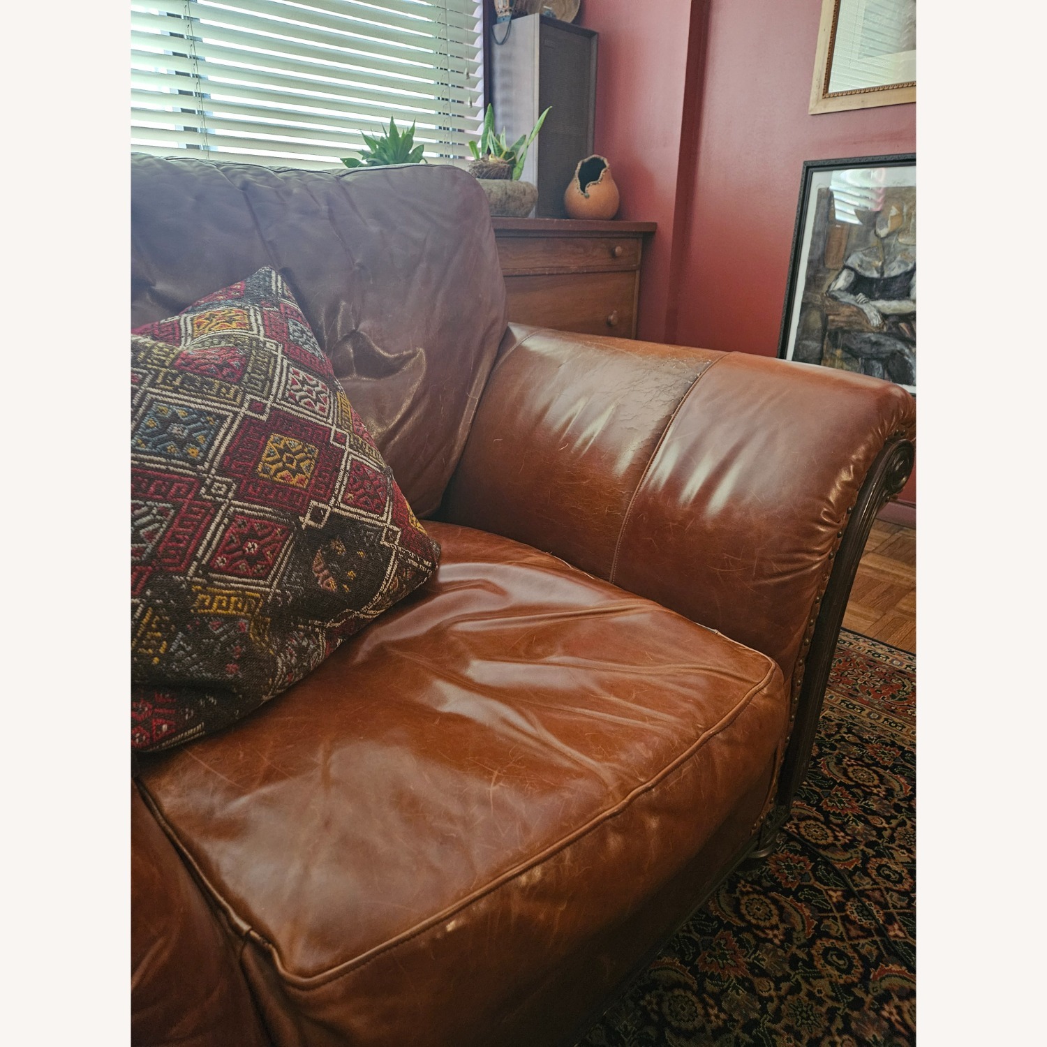 ABC HOME Vintage Leather Club Chair - image-2