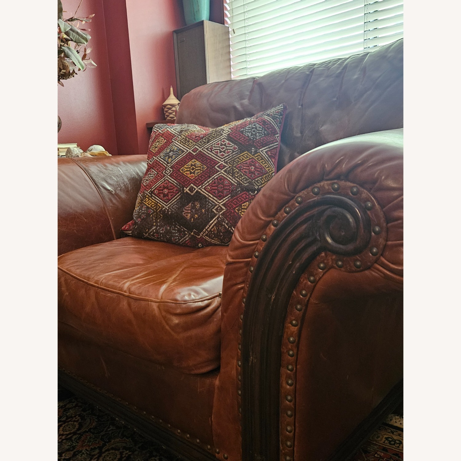 ABC HOME Vintage Leather Club Chair - image-3