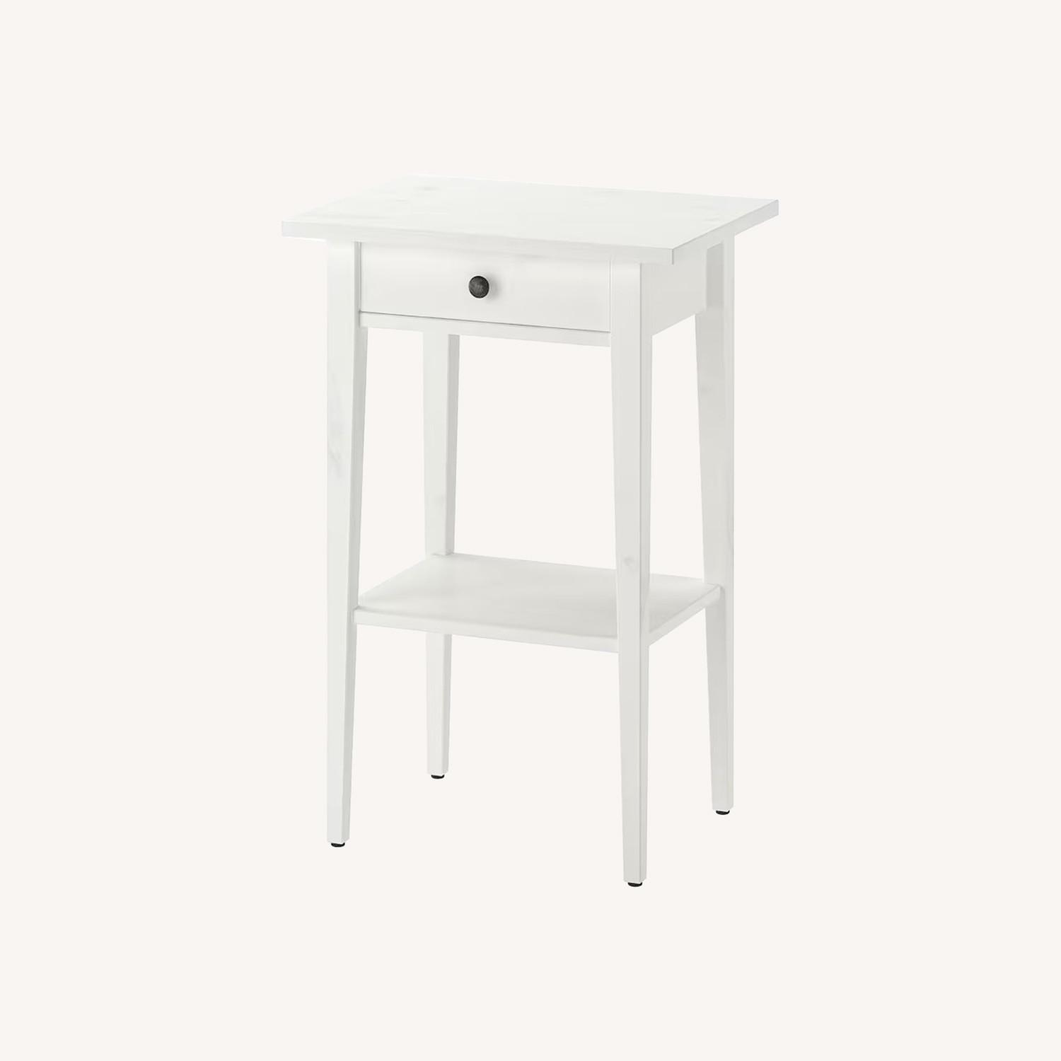IKEA Hemnes Nightstand Side Table White - image-0