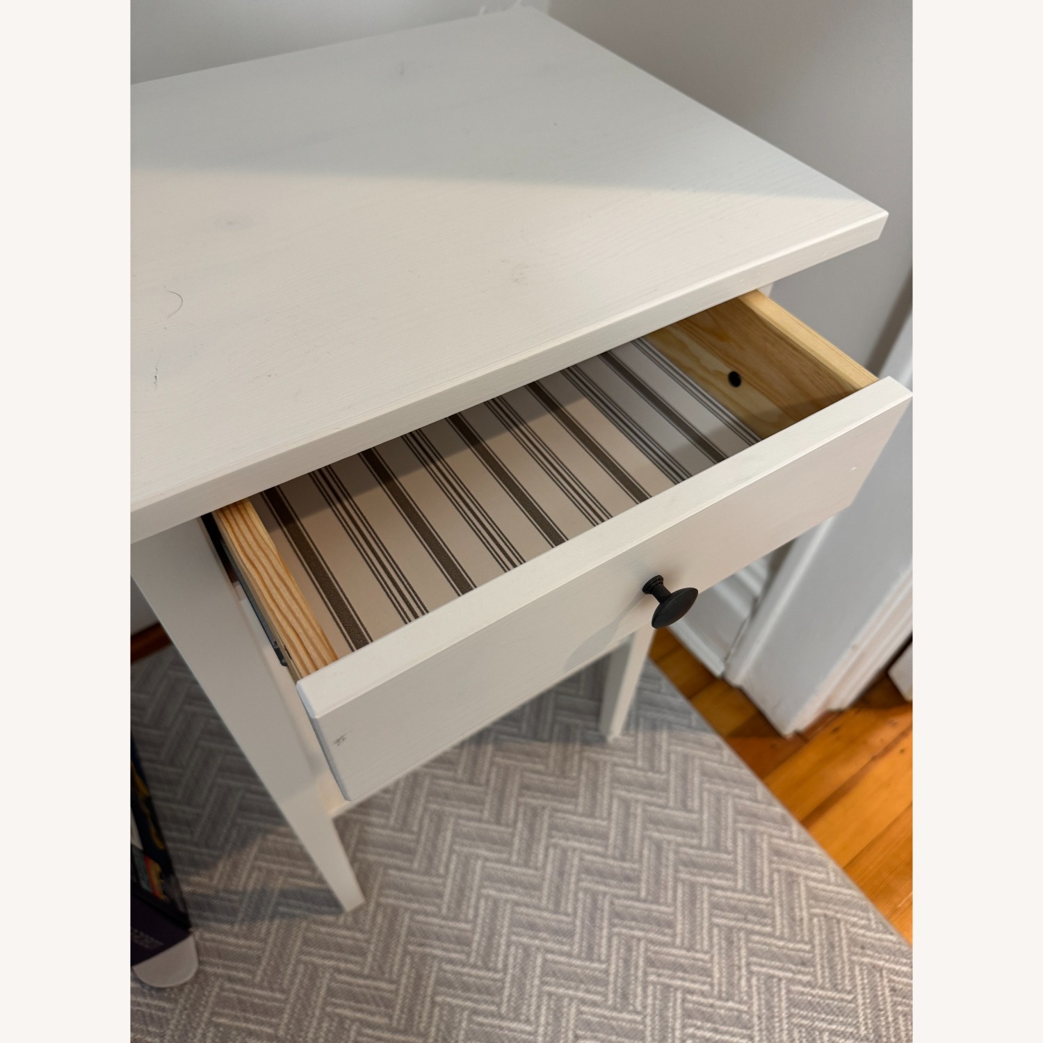 IKEA Hemnes Nightstand Side Table White - image-3