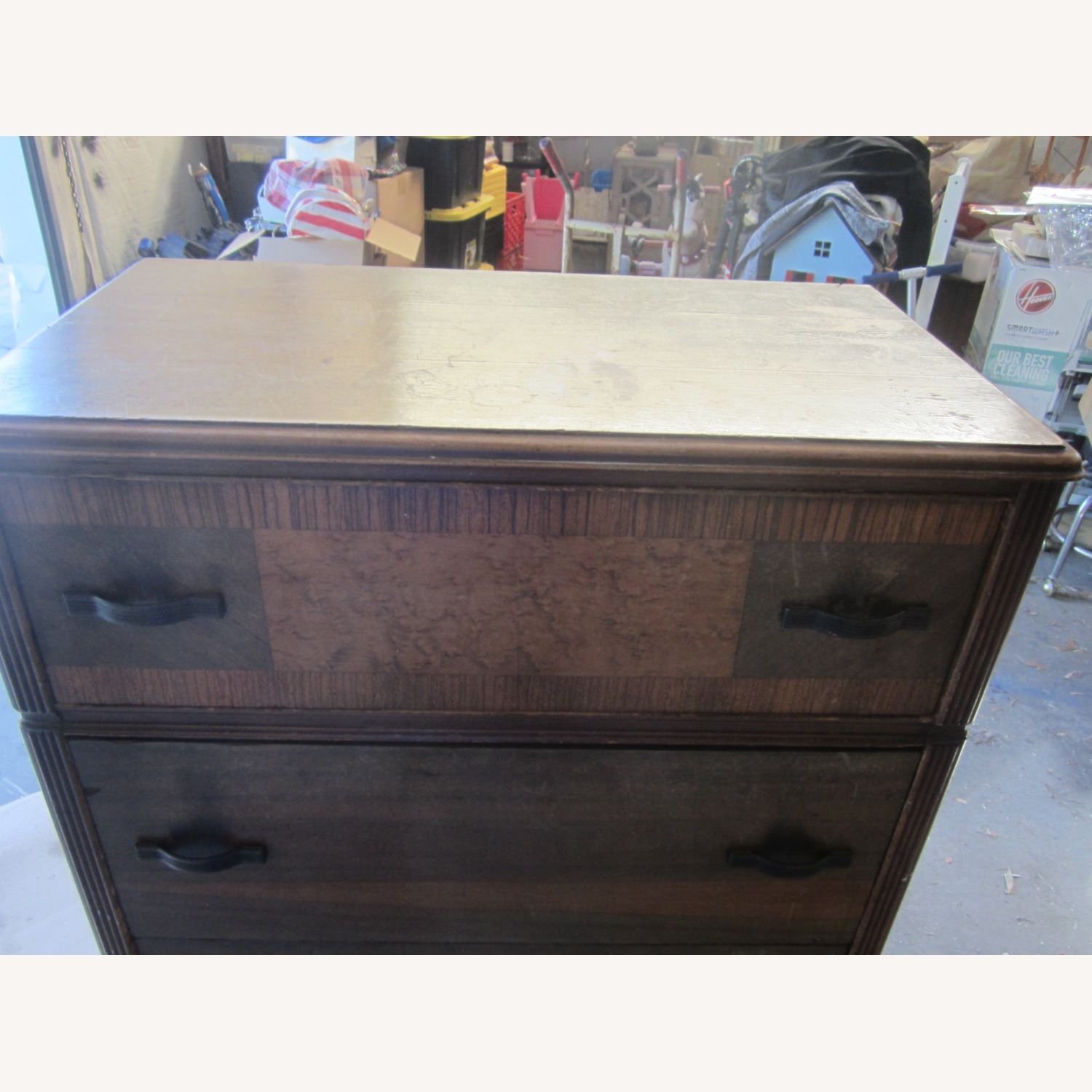 VTG Gentlements Dresser Fancy Top Drawer Front - image-4