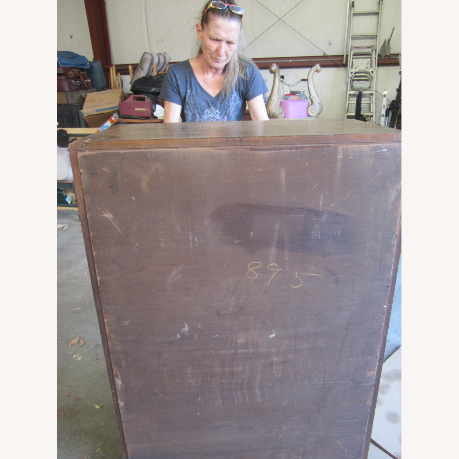 VTG Gentlements Dresser Fancy Top Drawer Front - image-6