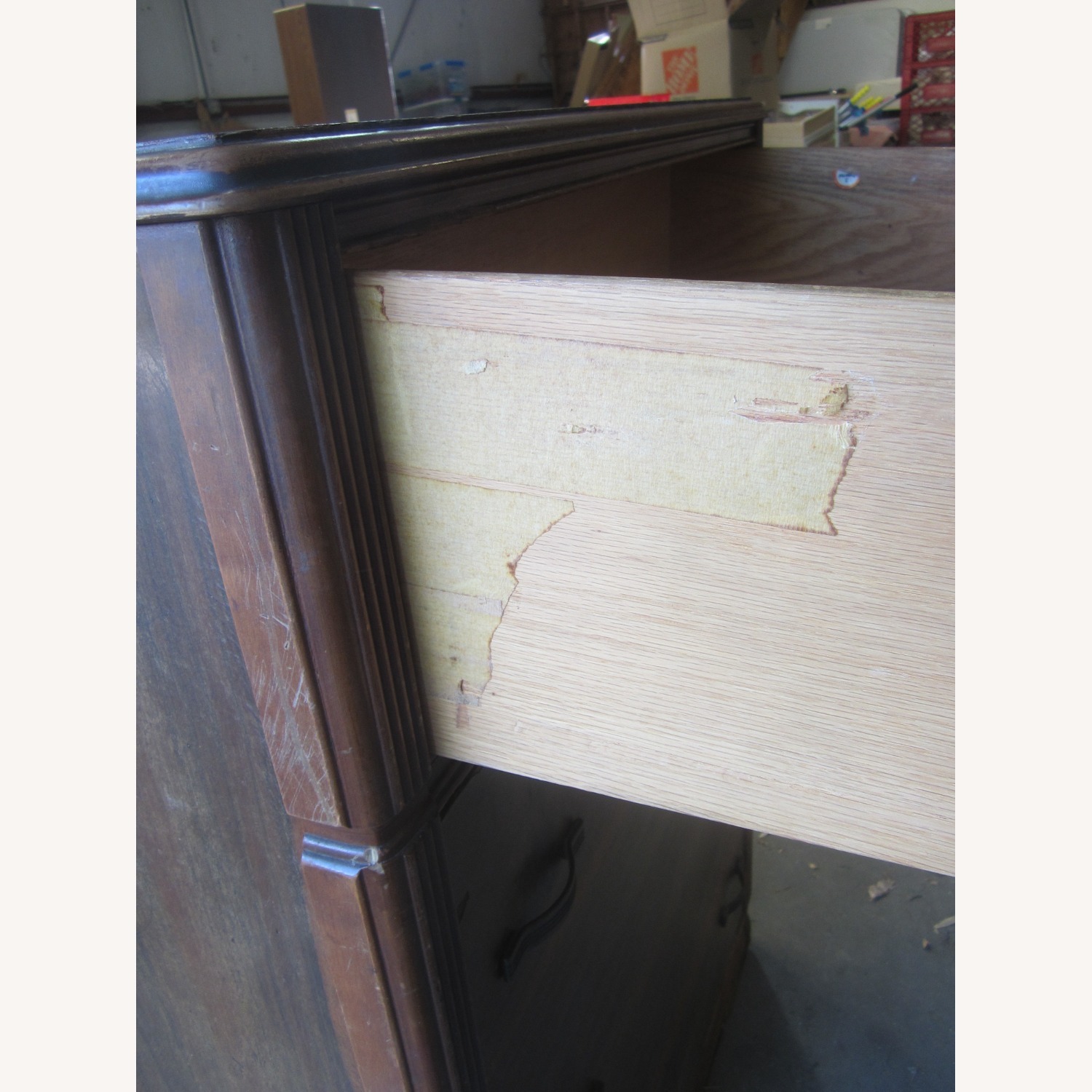 VTG Gentlements Dresser Fancy Top Drawer Front - image-10