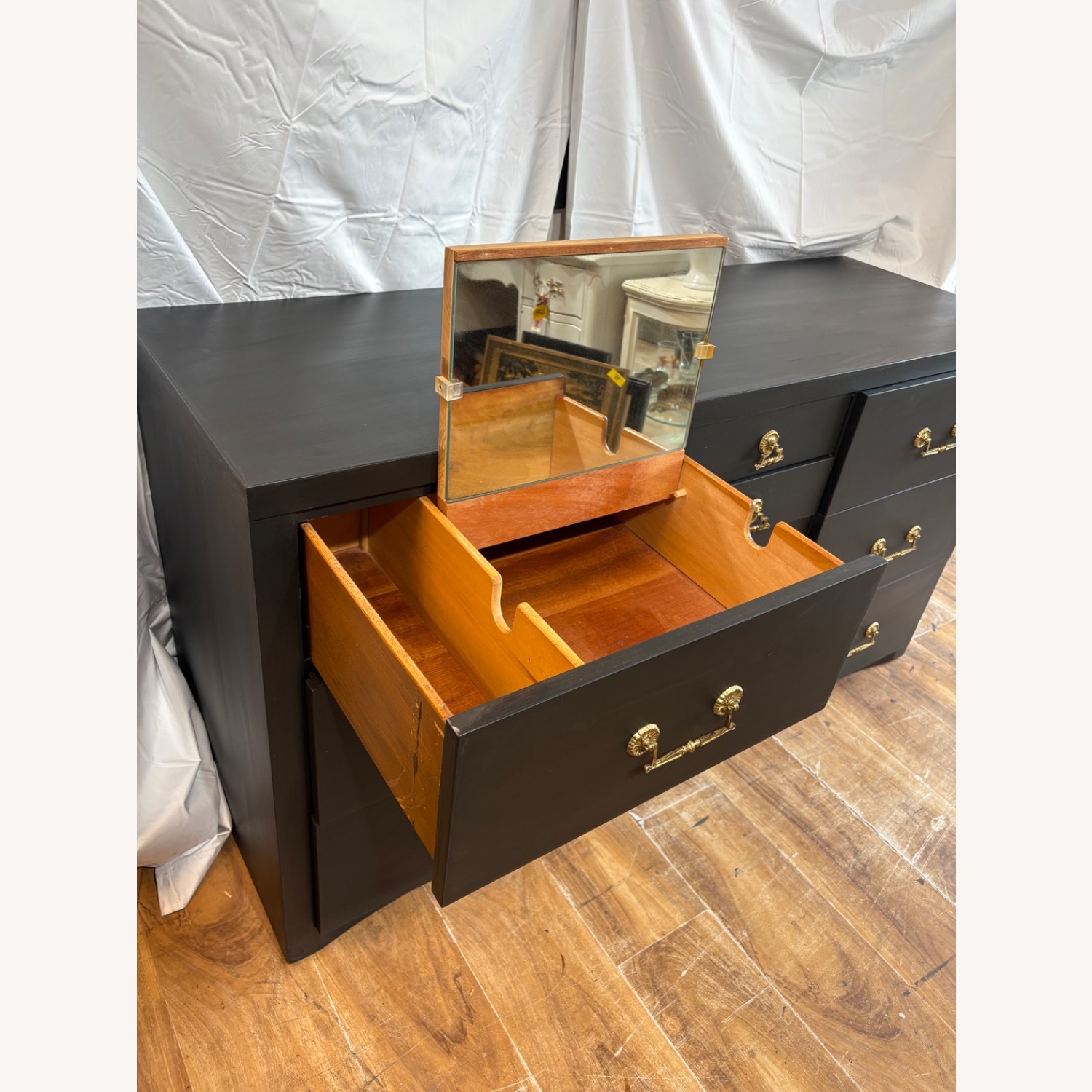 Black Tie 10 Draw Black Dresser - image-9