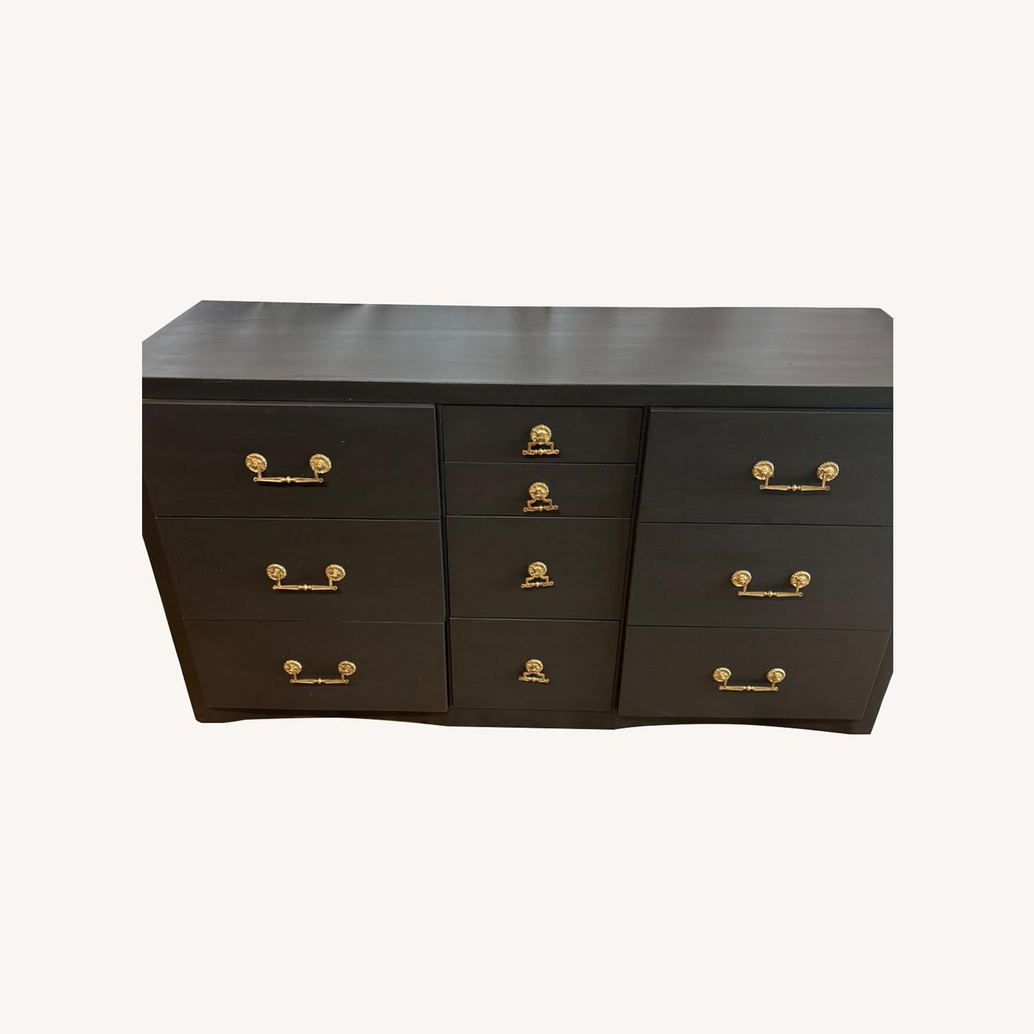 Black Tie 10 Draw Black Dresser - image-0