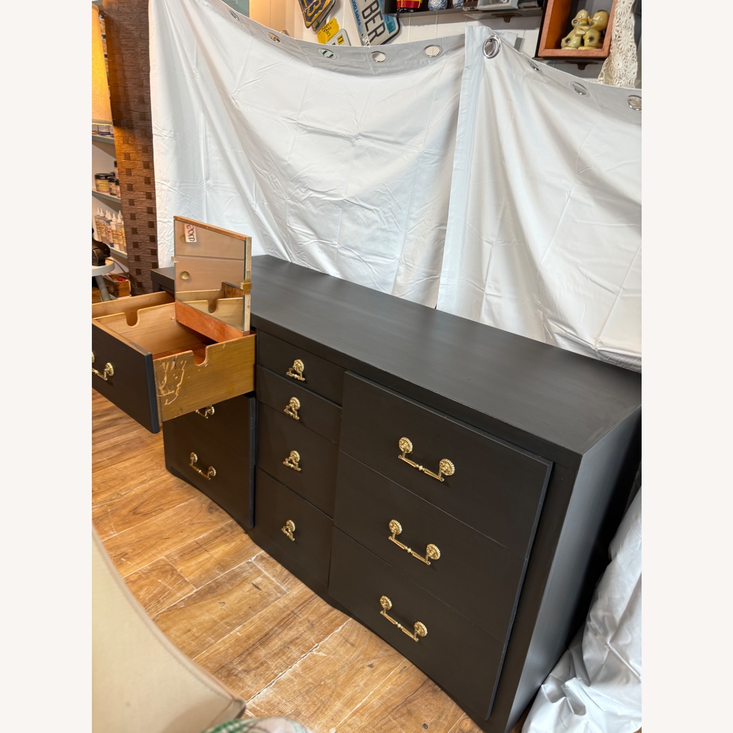 Black Tie 10 Draw Black Dresser - image-11