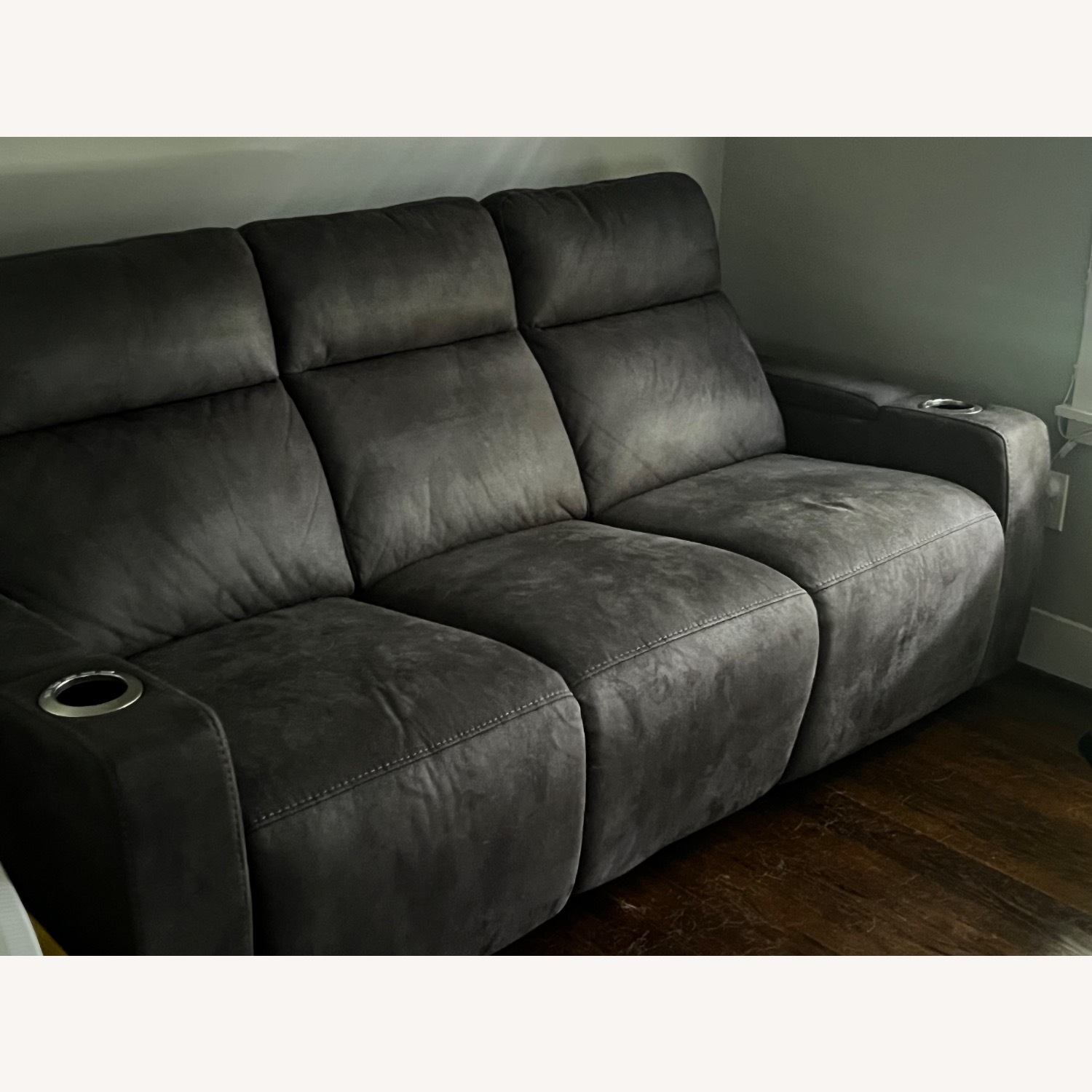 Grey Zero Gravity Power Sofa - image-4