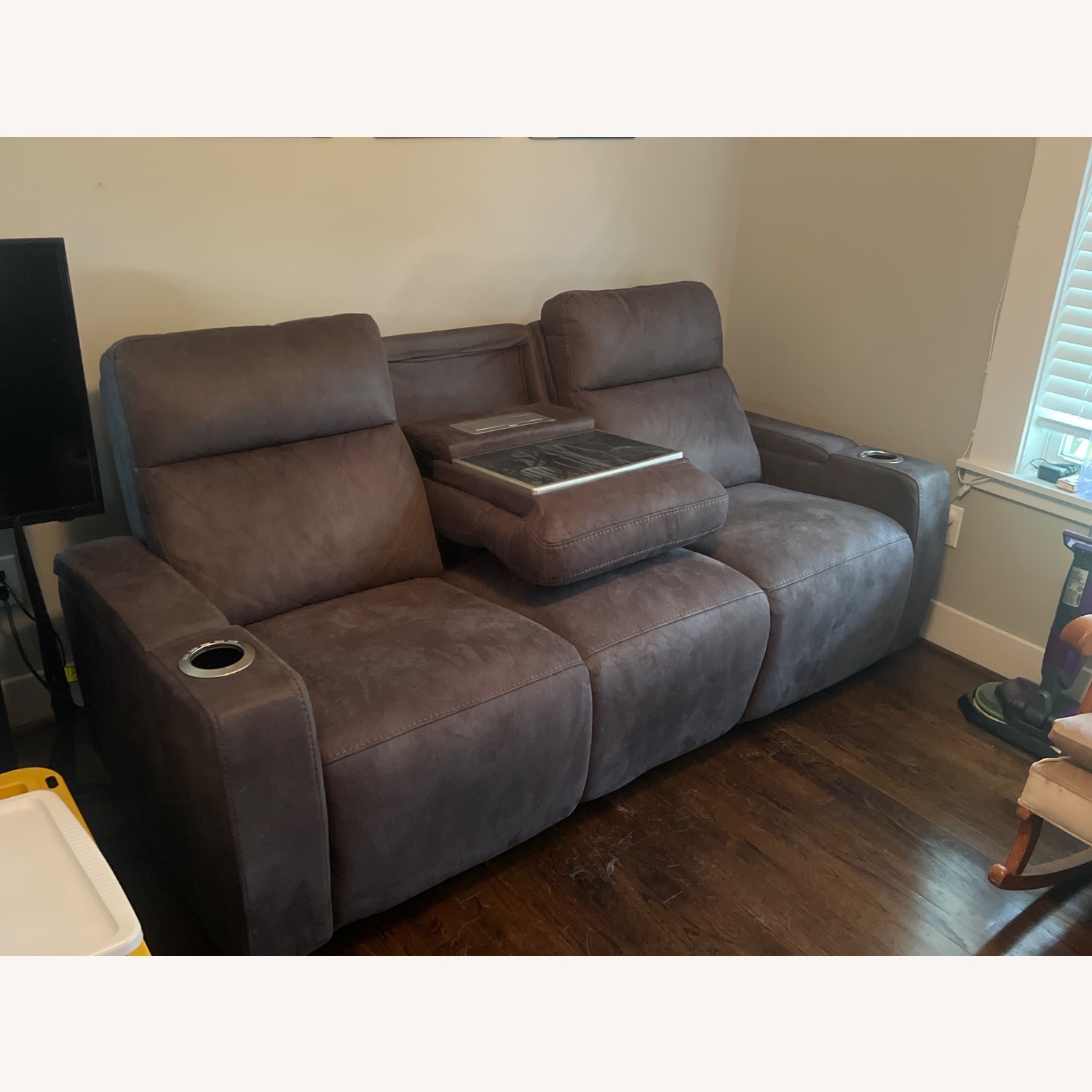 Grey Zero Gravity Power Sofa - image-1