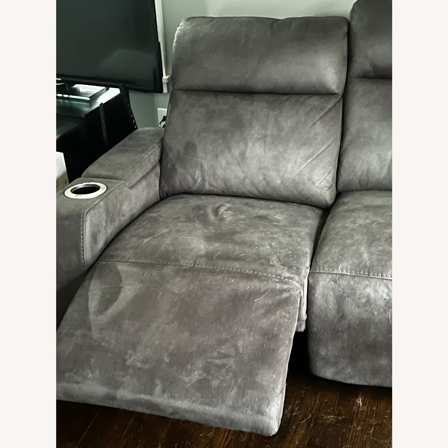 Grey Zero Gravity Power Sofa - image-3