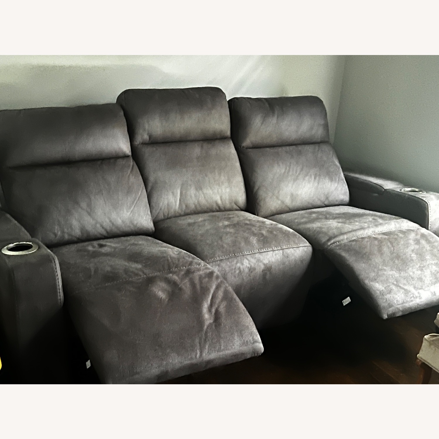 Grey Zero Gravity Power Sofa - image-2