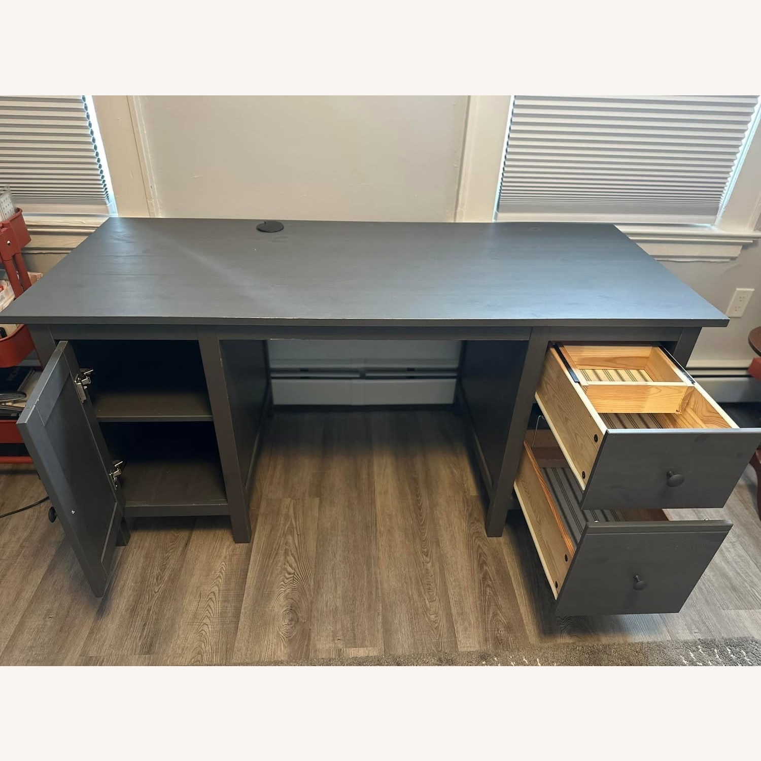 IKEA Hemnes Grey Desk - image-2