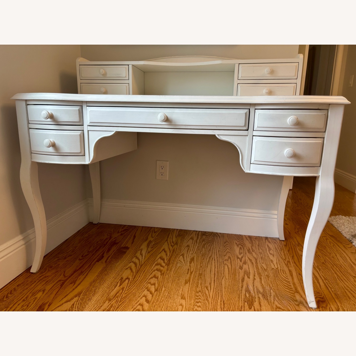 Pottery Barn Teen Lilac Writing Desk with Hutch - image-1