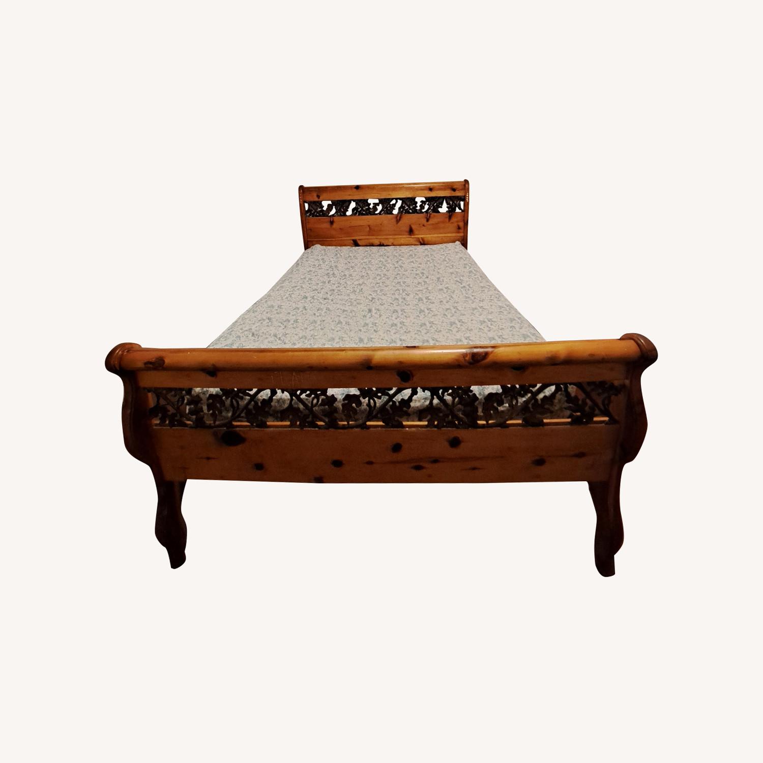 Queen Bed Head and Footboard - image-0