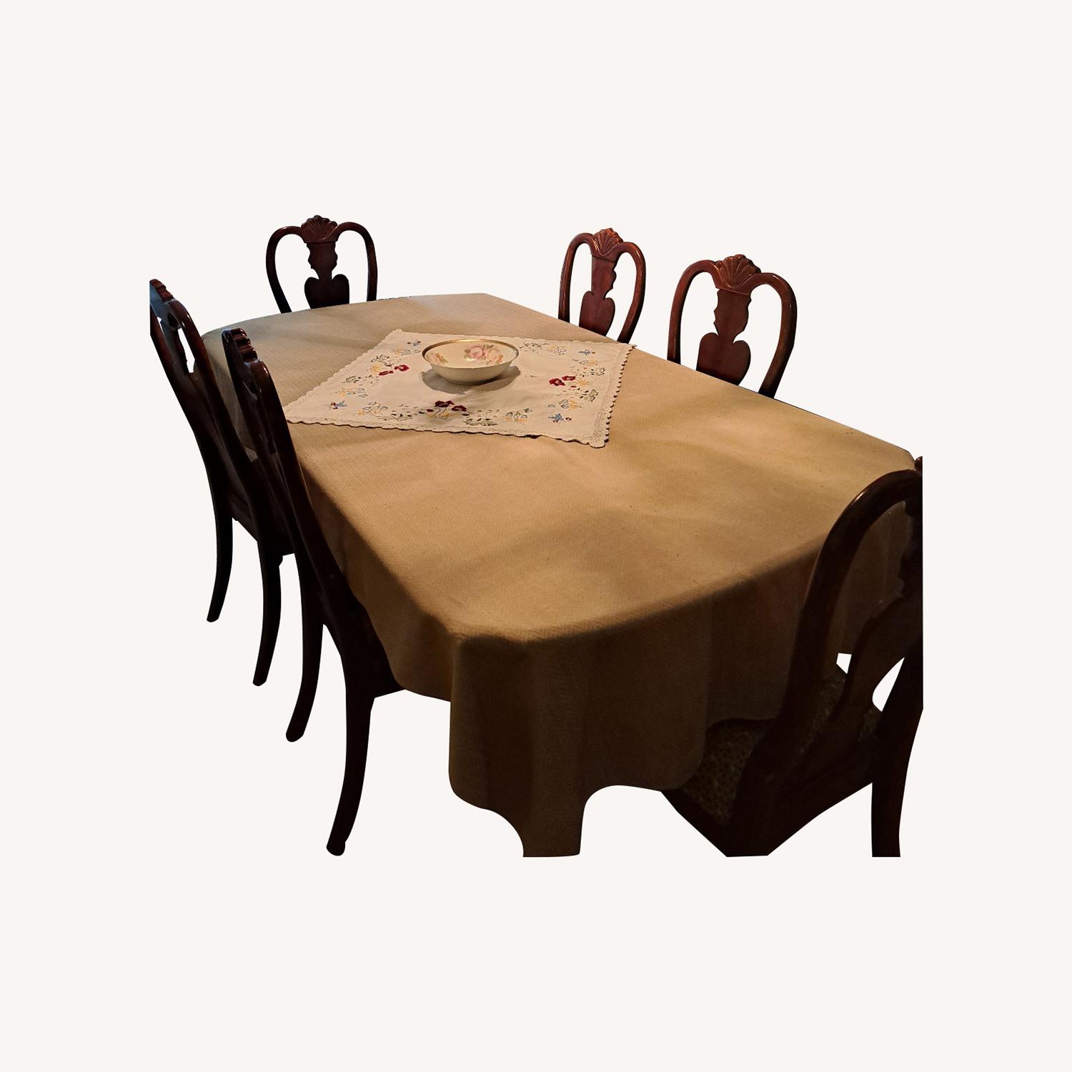 Large Dining Table with 8 Chairs - image-0