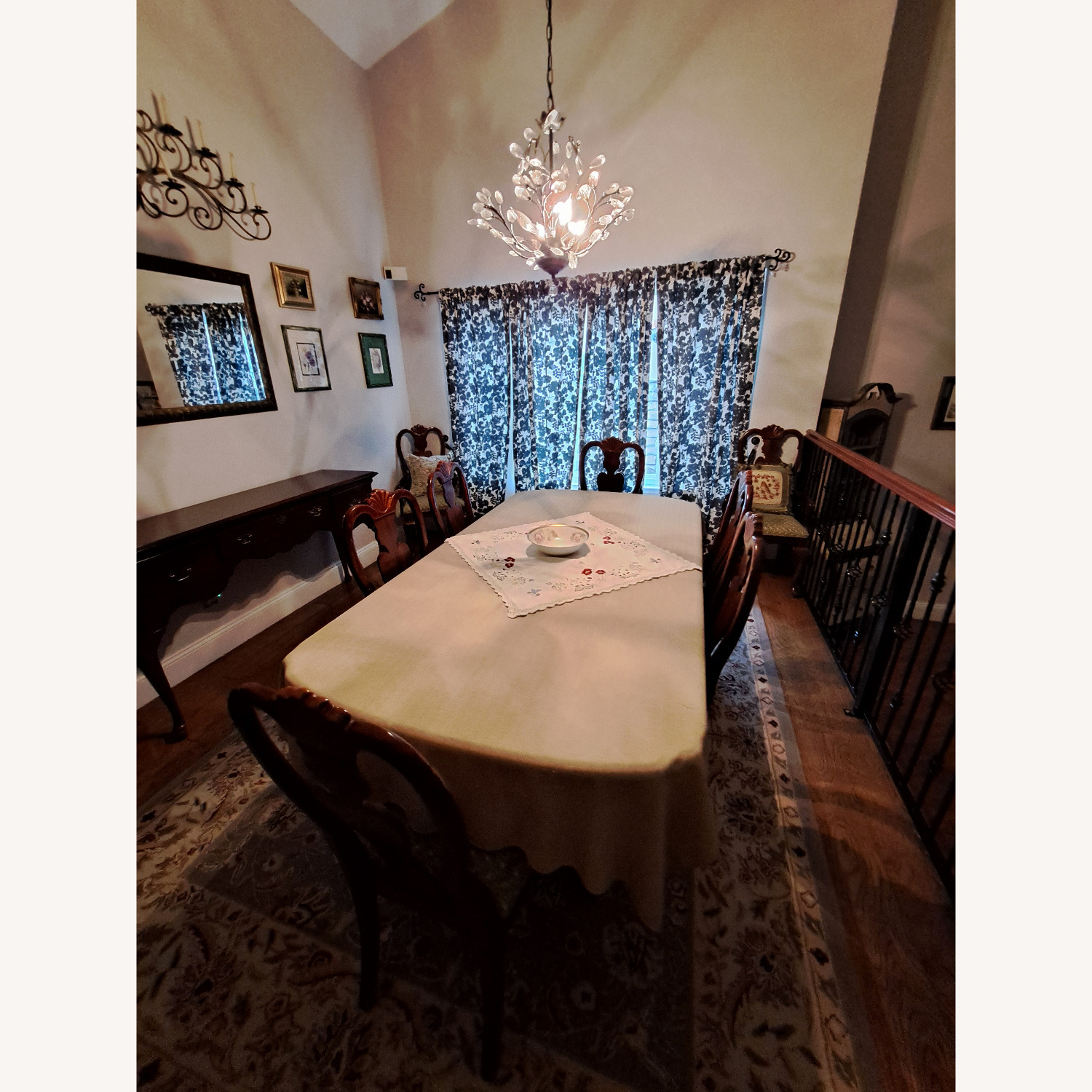 Large Dining Table with 8 Chairs - image-1