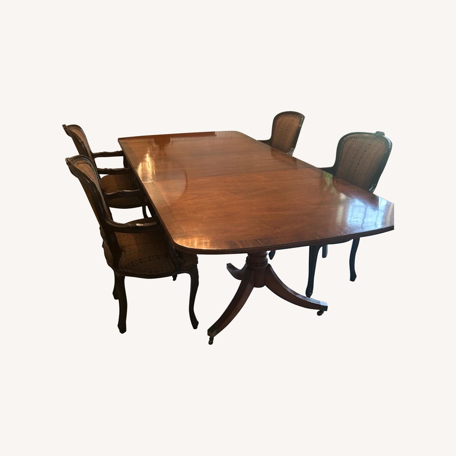 Mahogany Stained Dining Set - image-0