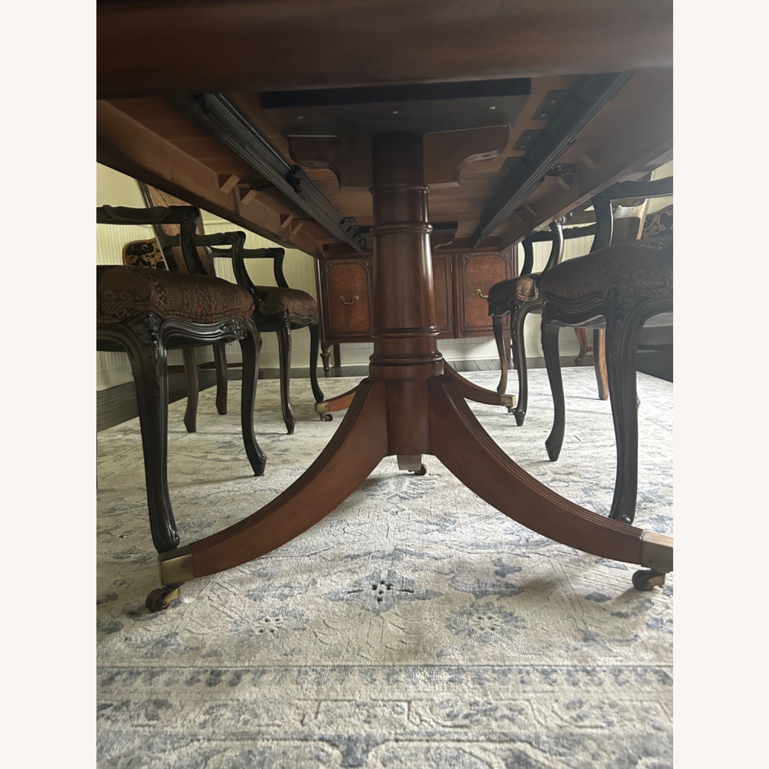 Mahogany Stained Dining Set - image-5