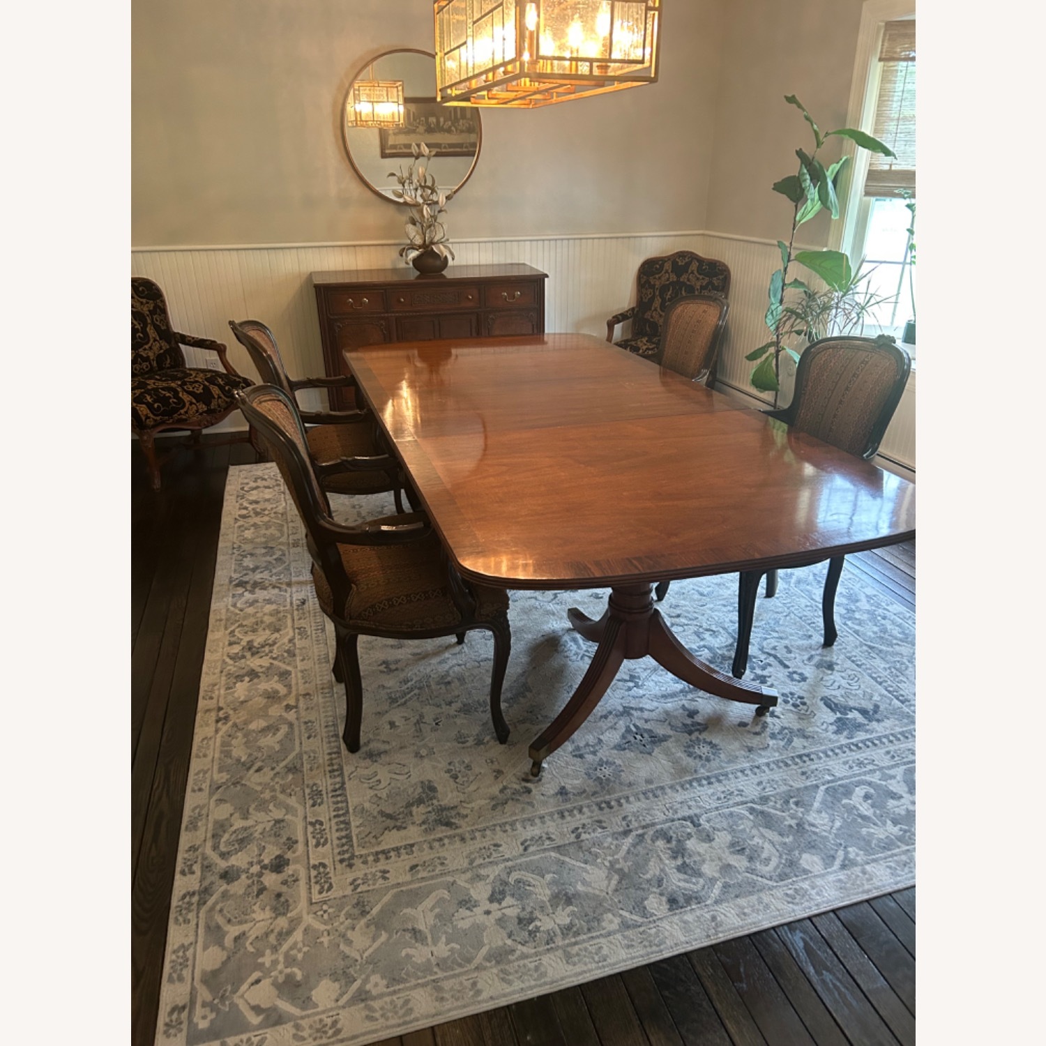 Mahogany Stained Dining Set - image-1