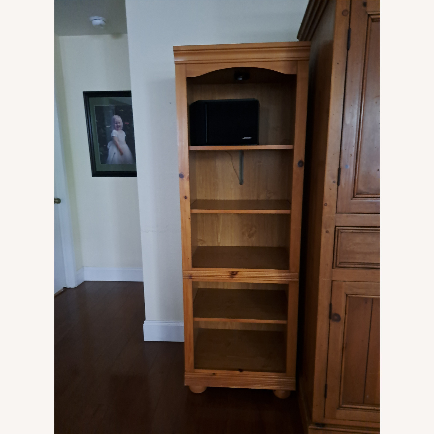 Tall Natural Wood Bookshelf 2 - image-1
