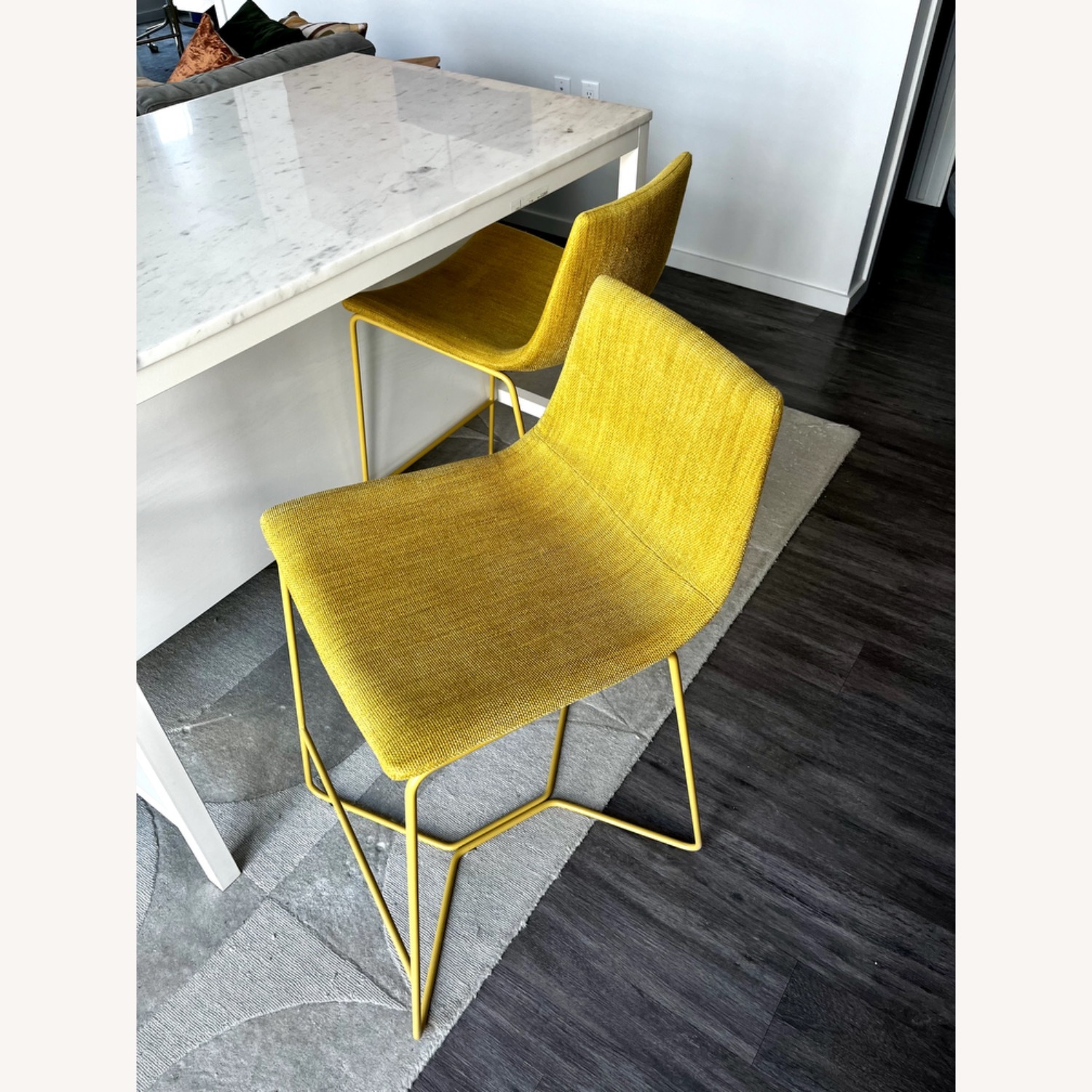 West Elm Slope Upholstered Counter Stools - image-2