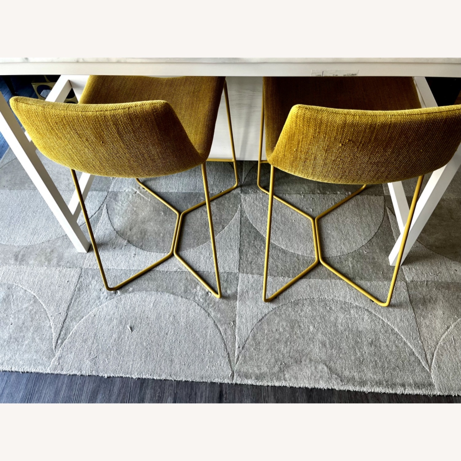 West Elm Slope Upholstered Counter Stools - image-3