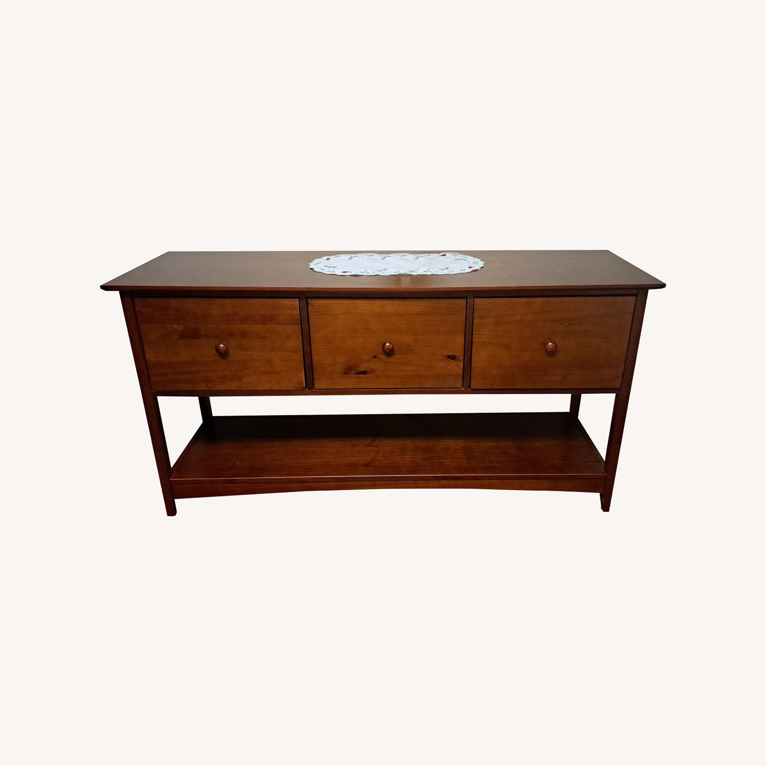  Console File Cabinet Table - image-0