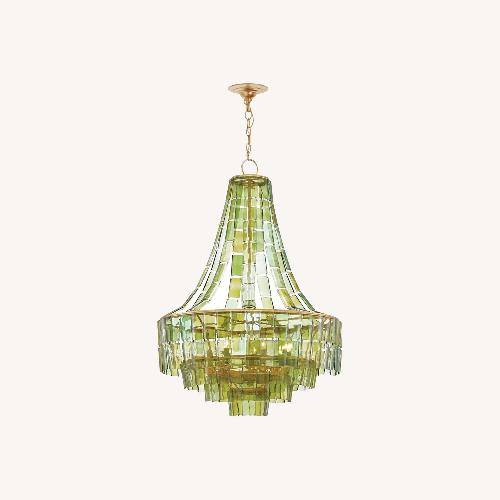 Used Currey & Company Green Vintner Chandelier for sale on AptDeco