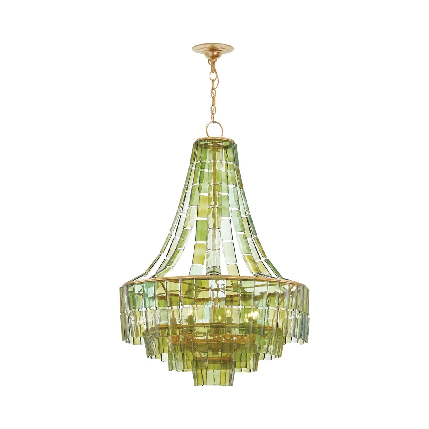 Currey & Company Green Vintner Chandelier - image-1