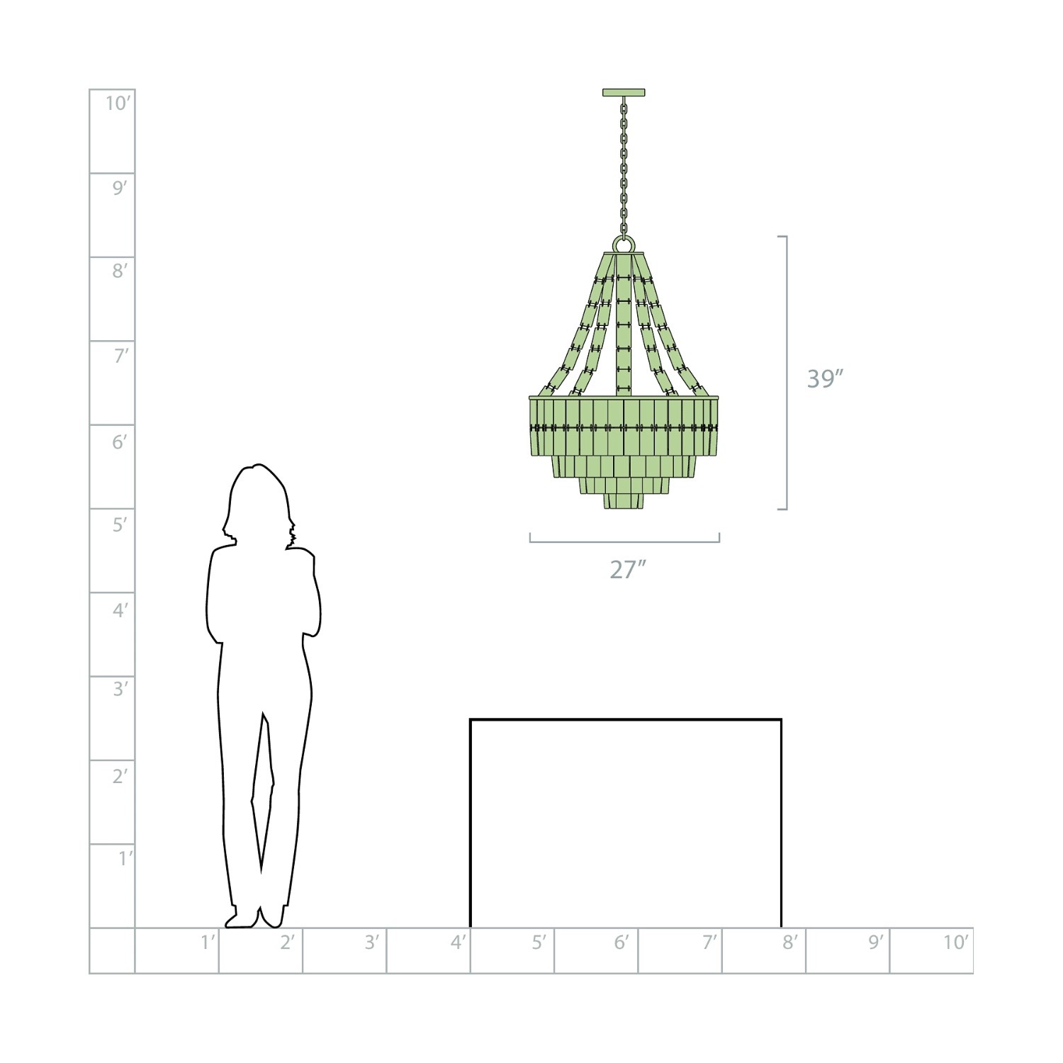 Currey & Company Green Vintner Chandelier - image-4