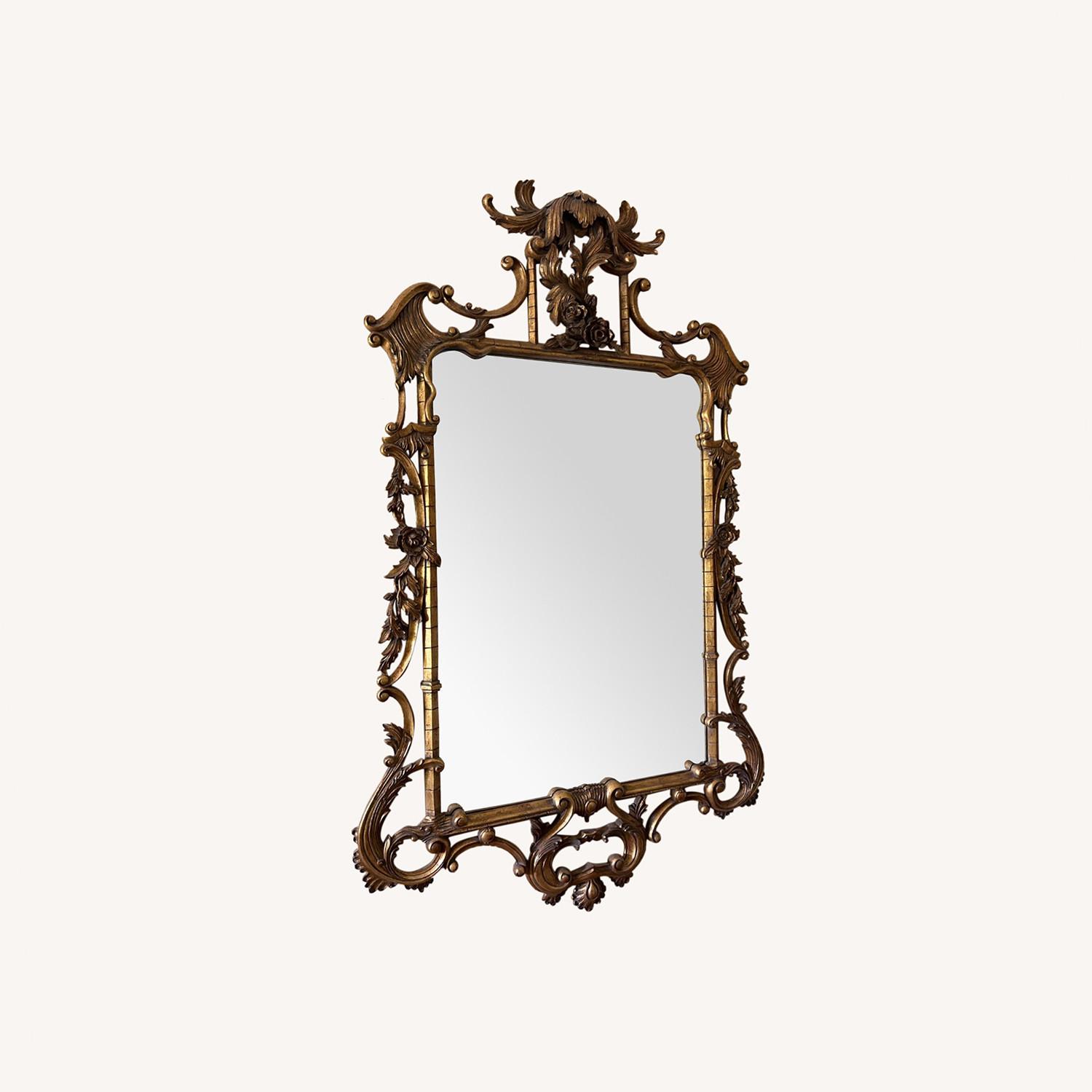 Ornate Antique Gold Mirror - image-0
