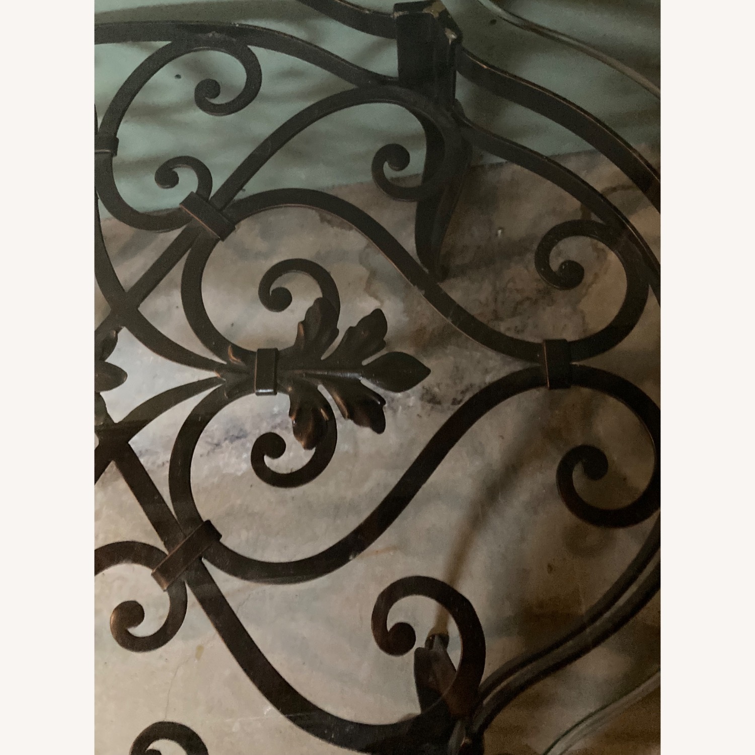 Iron and Glass Coffee Table - image-4
