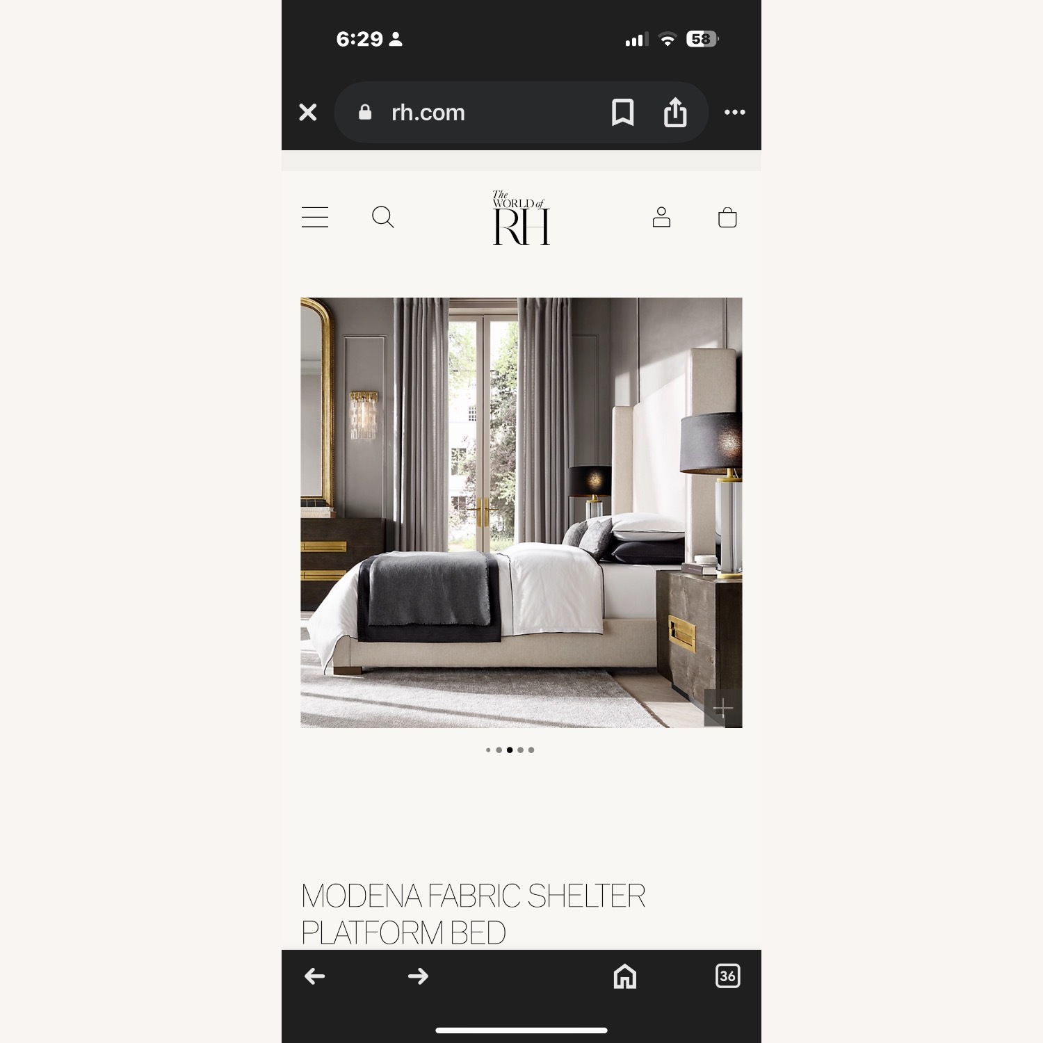 Restoration Hardware Modena Bed - image-2