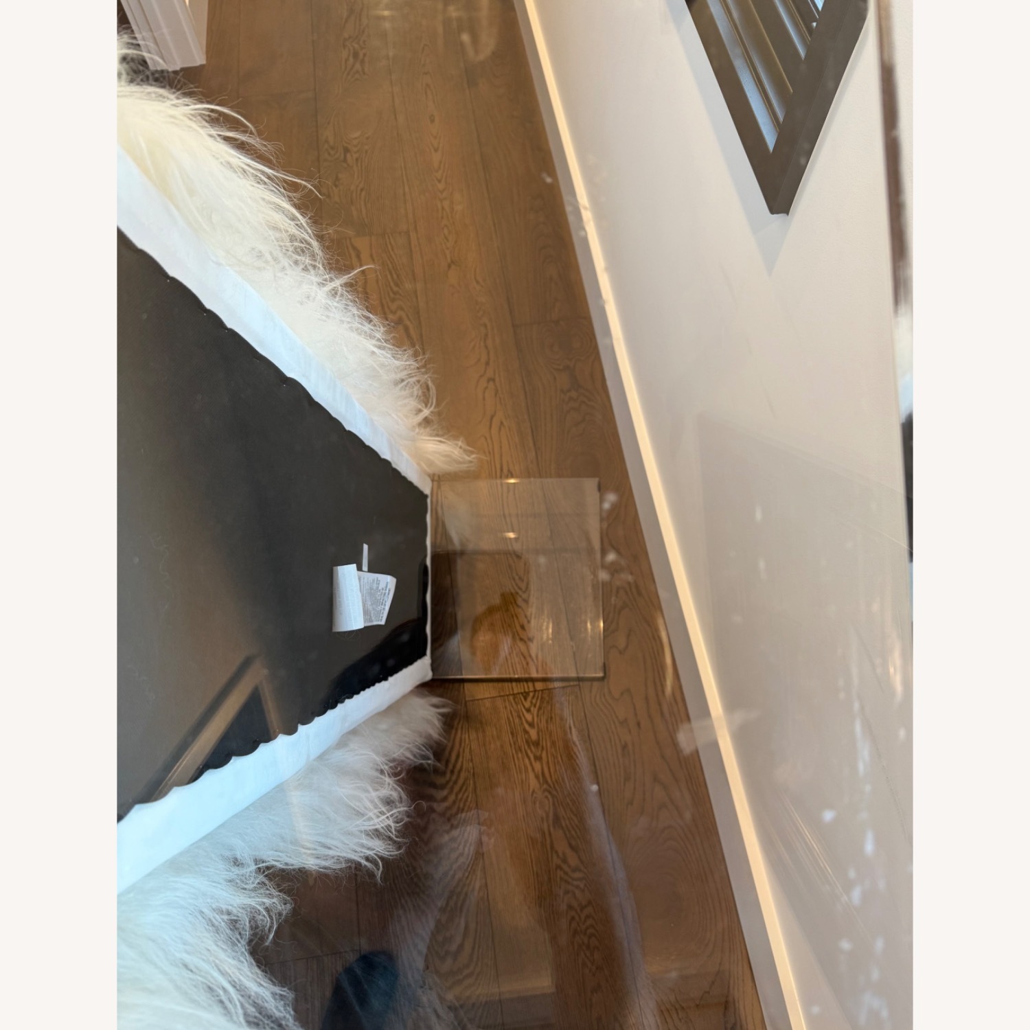 CB2 Acrylic Sheepskin Bench - image-13