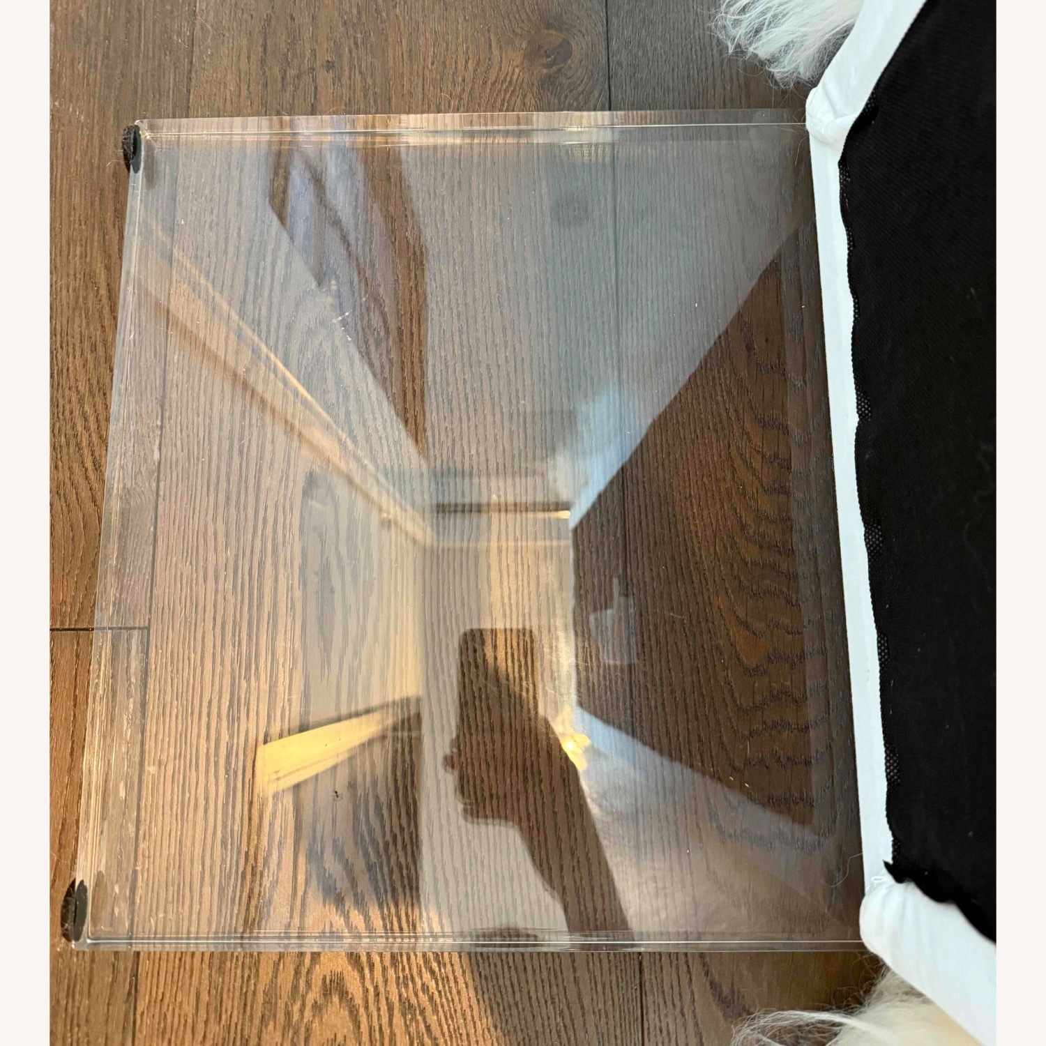 CB2 Acrylic Sheepskin Bench - image-12
