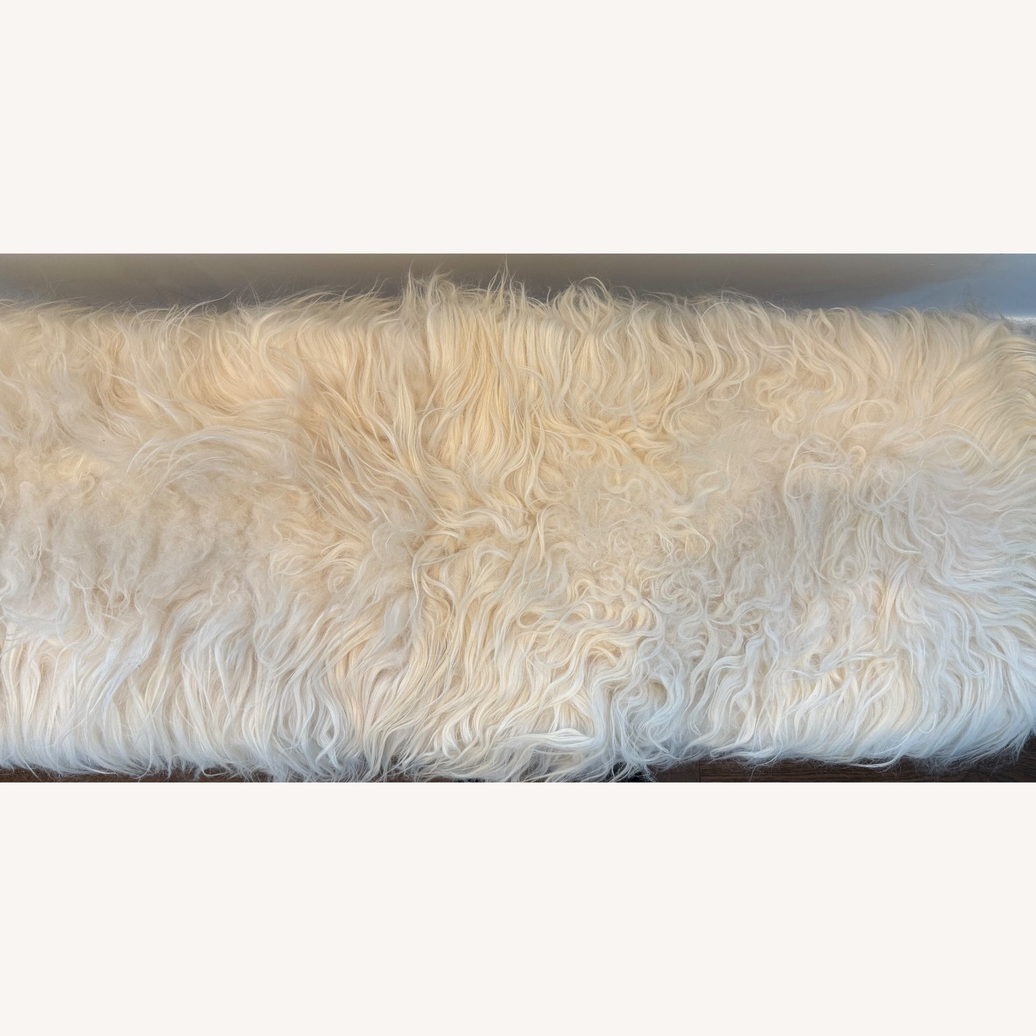 CB2 Acrylic Sheepskin Bench - image-15