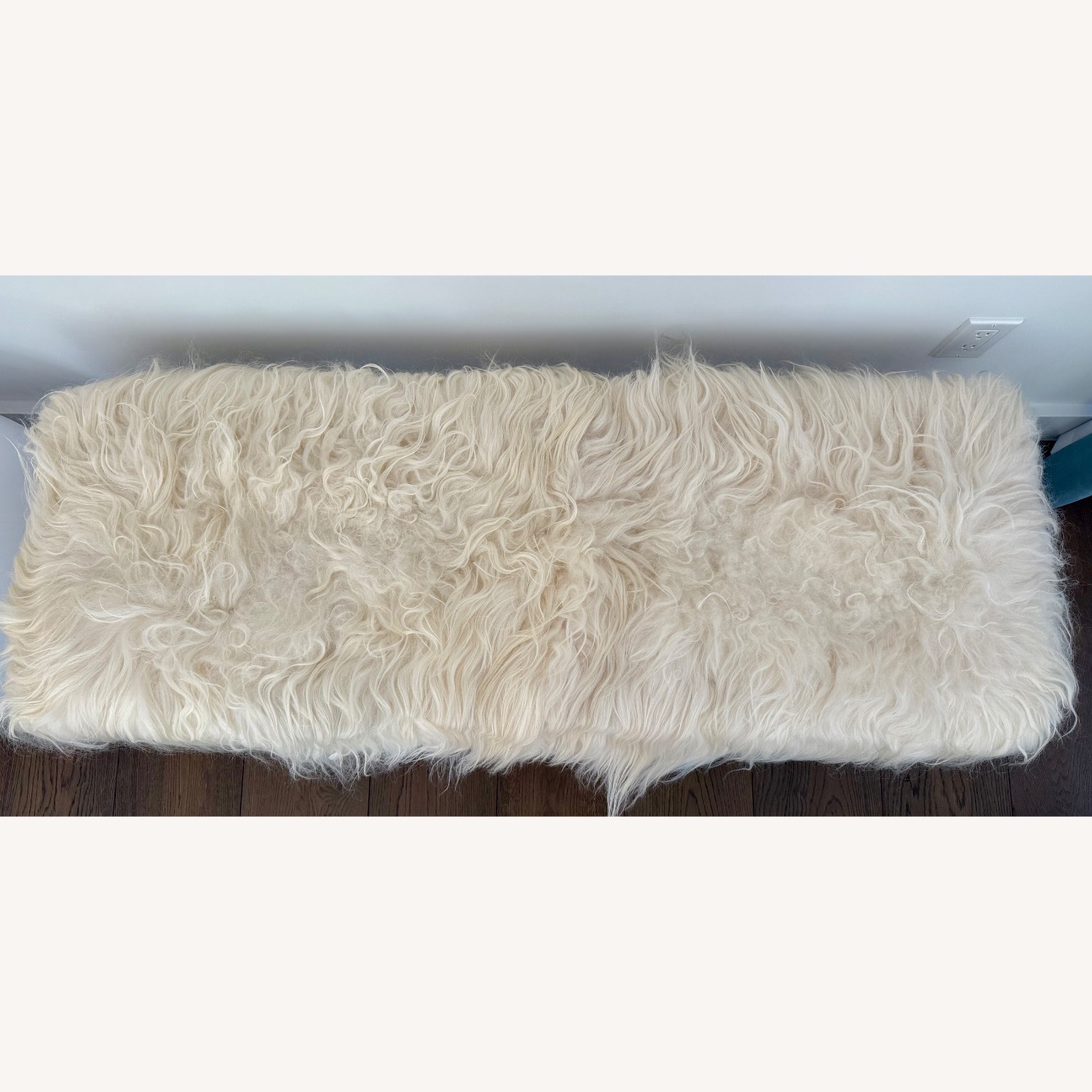 CB2 Acrylic Sheepskin Bench - image-2