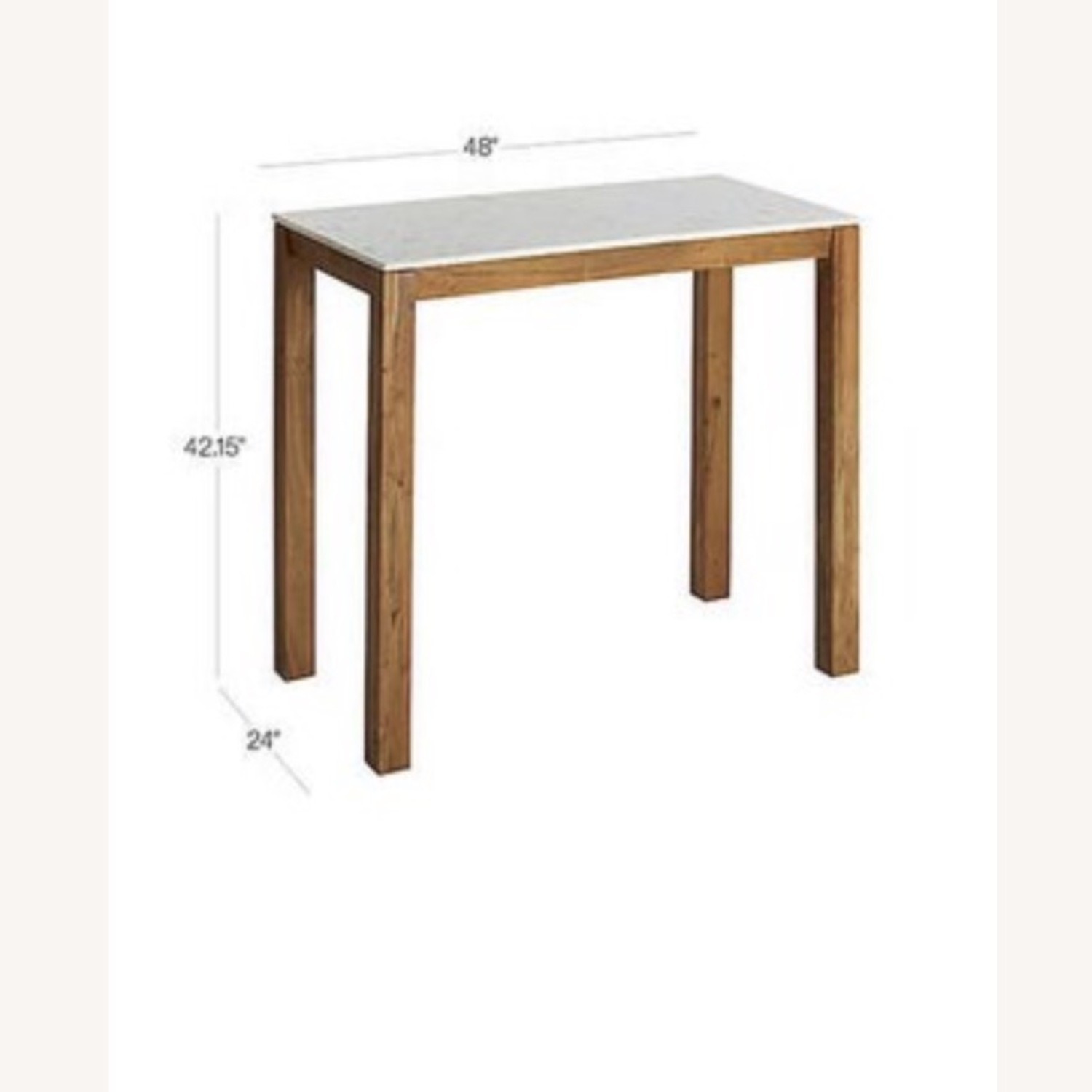 CB2 Palate 42" Rectangular High Dining Table - image-5