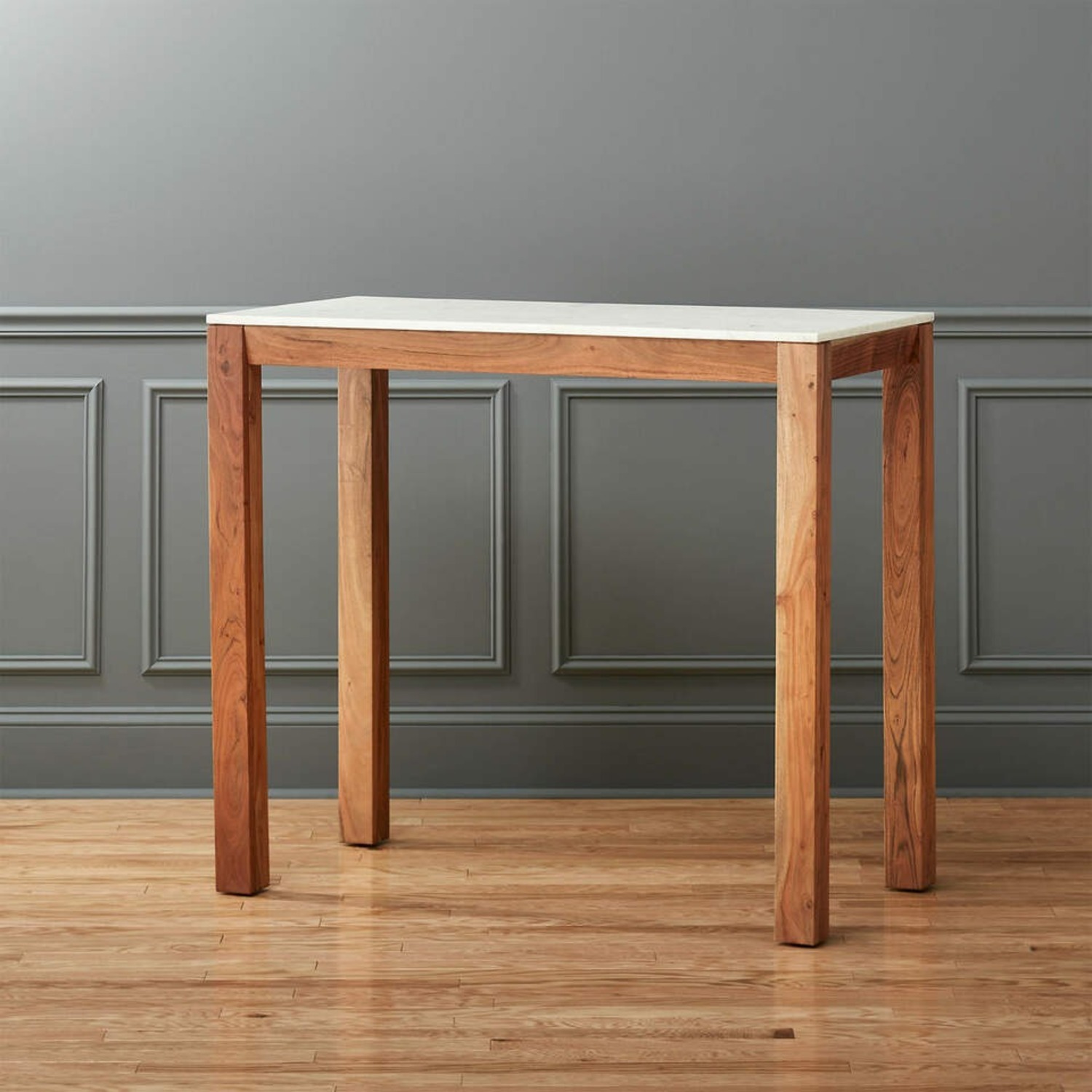 CB2 Palate 42" Rectangular High Dining Table - image-1