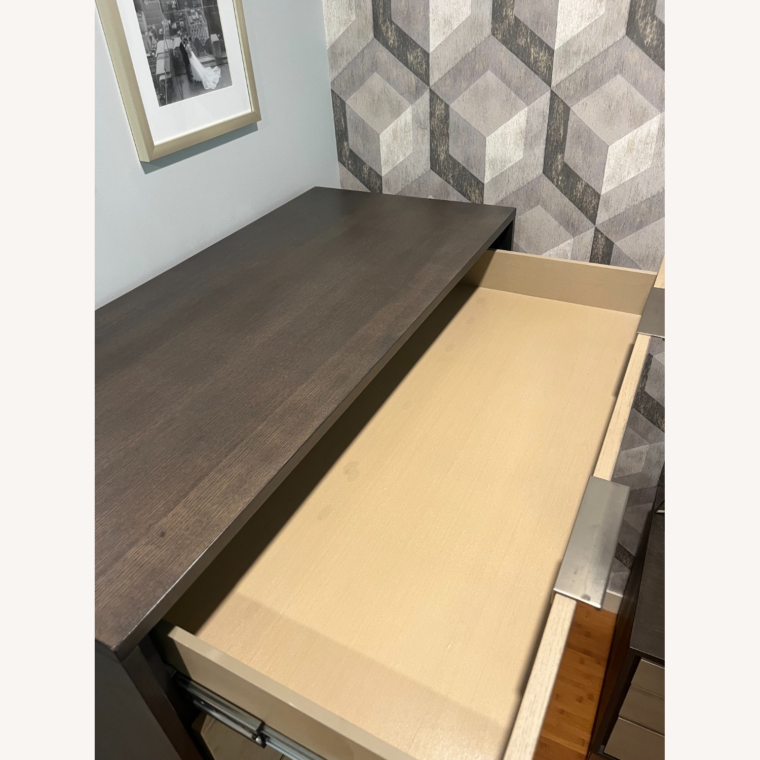 Gray 5 Drawer Tall Dresser - image-3