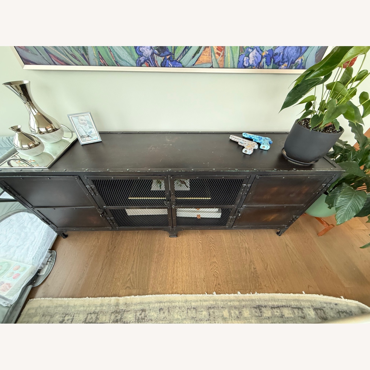 Restoration Hardware Industrial Tool Chest 4-Door Media Console - image-3