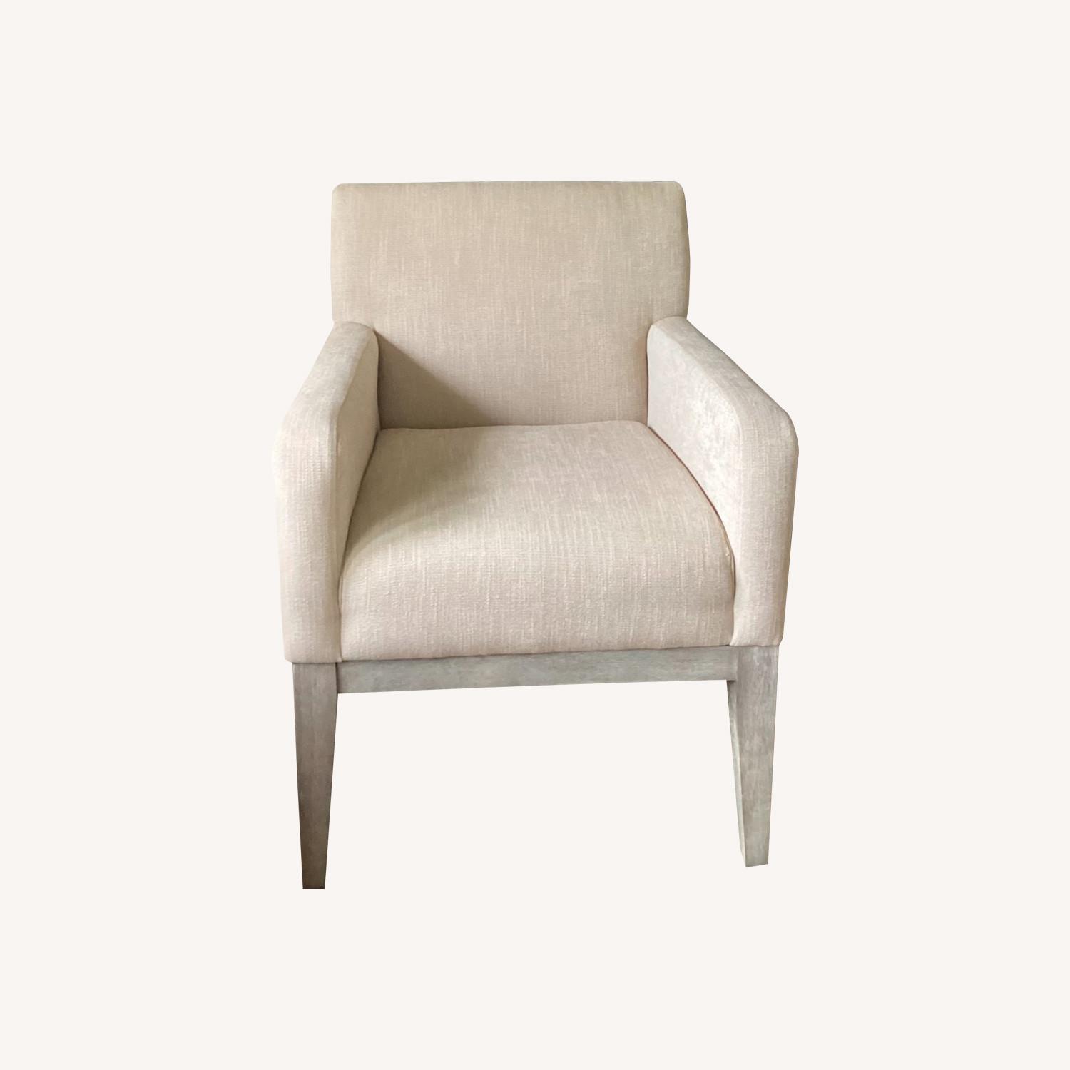 Pottery Barn Classic Upholstered Dining Square Armchair - image-0