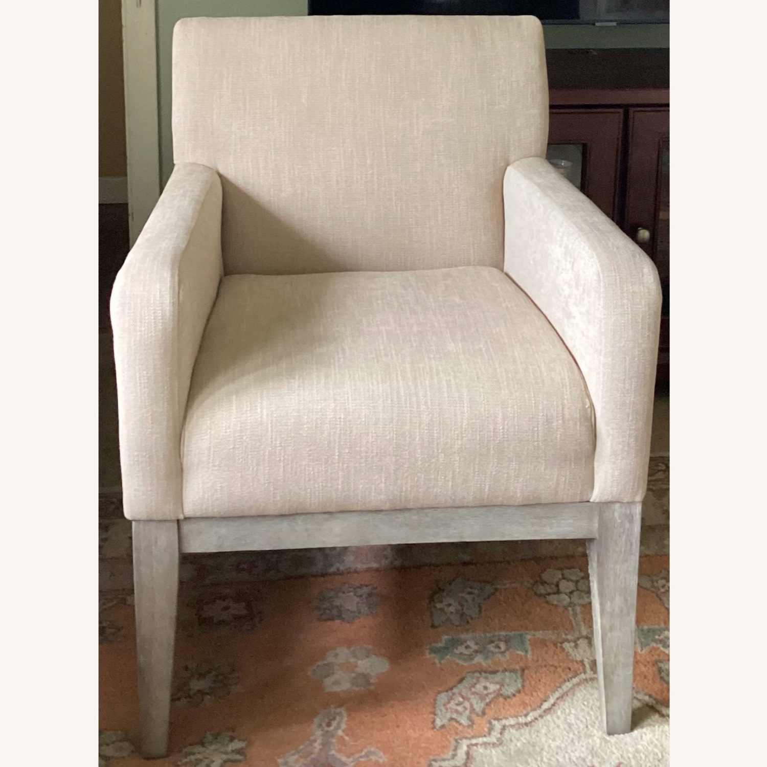 Pottery Barn Classic Upholstered Dining Square Armchair - image-1