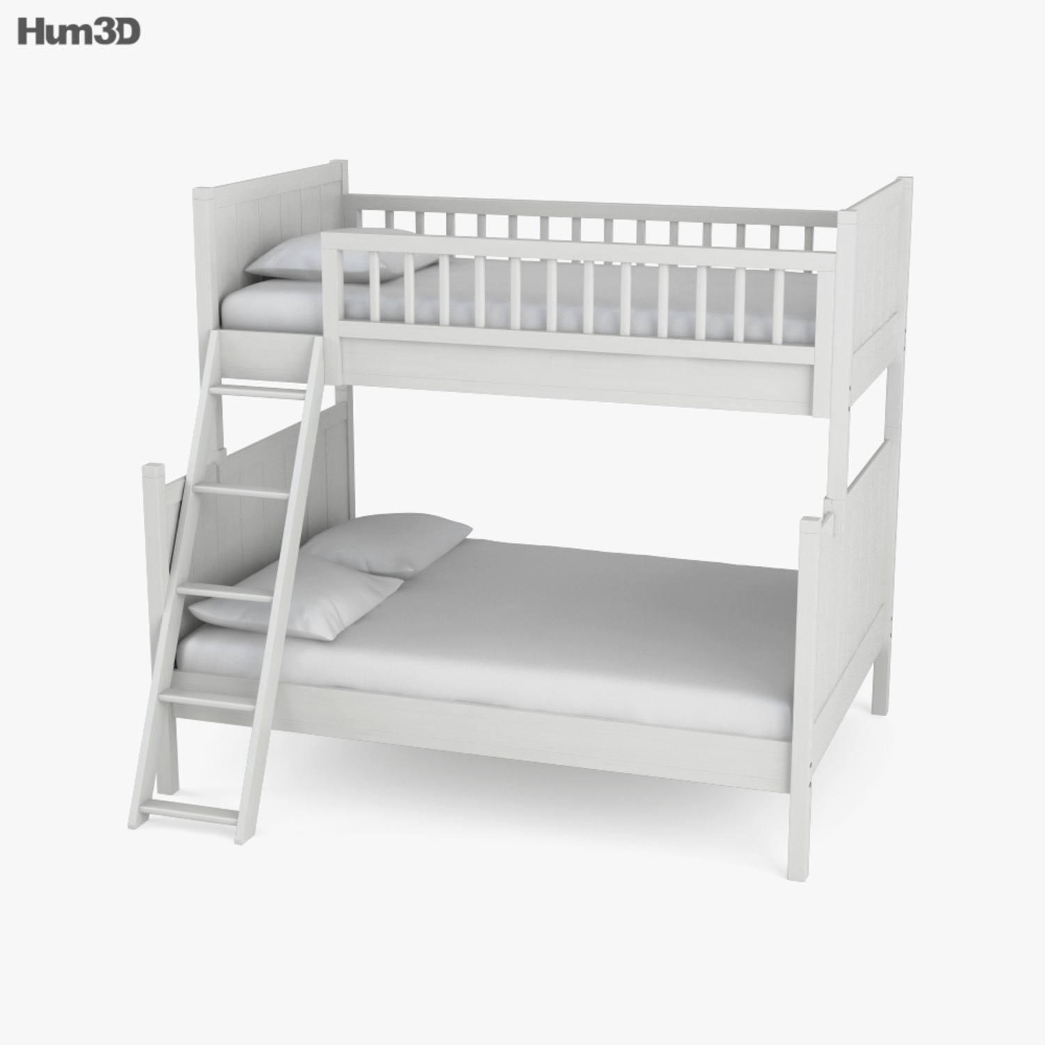 Pottery Barn White Twin-Over-Full Bunk Bed - image-4