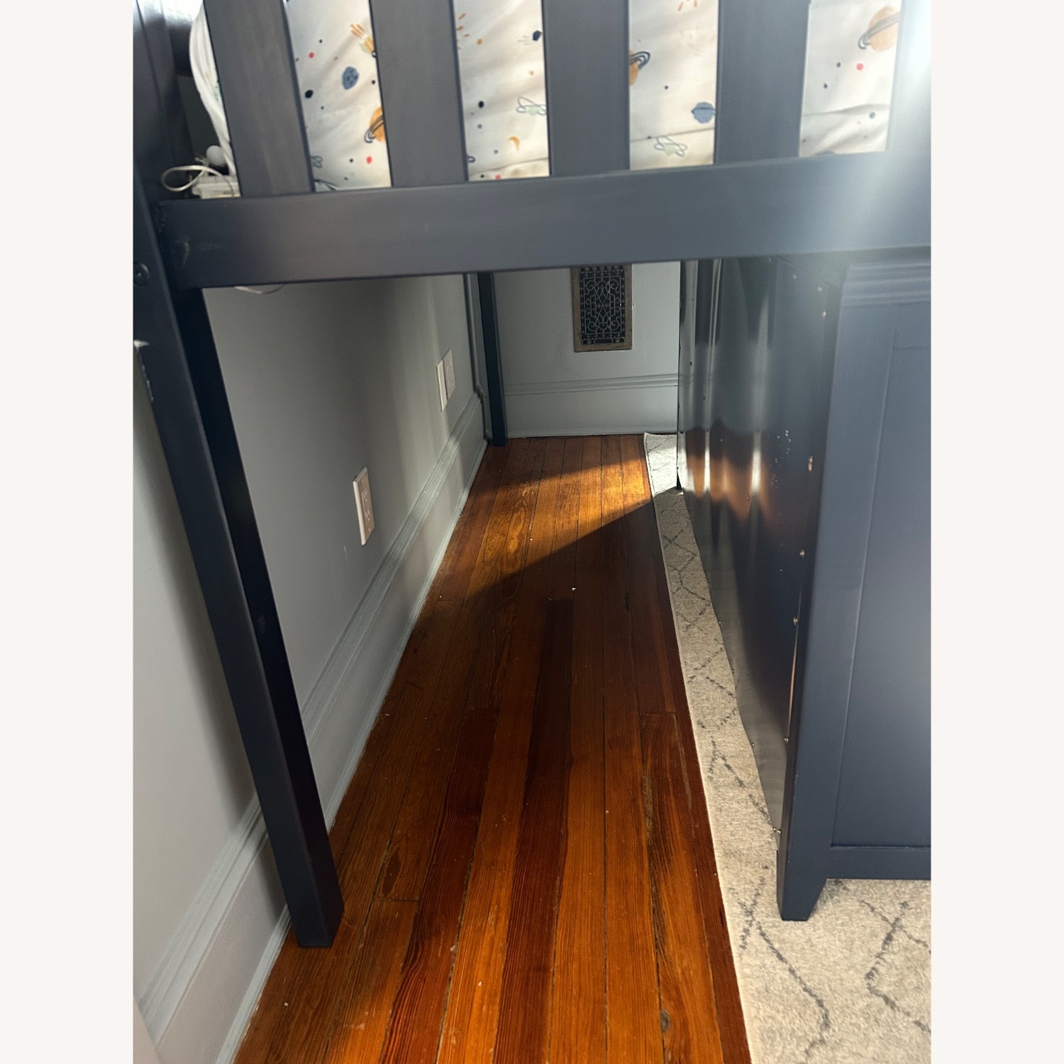 Low Loft Style Twin Bed with Dresser and Bookshelf - image-3