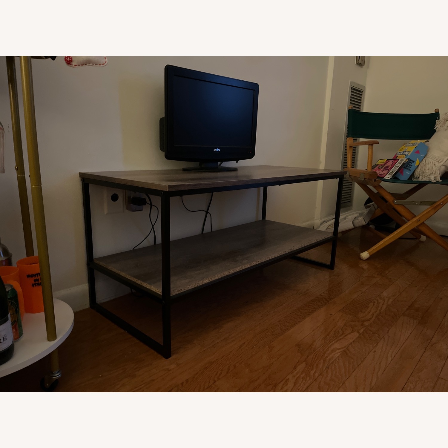 Light Gray Wooden Coffee Table - image-2